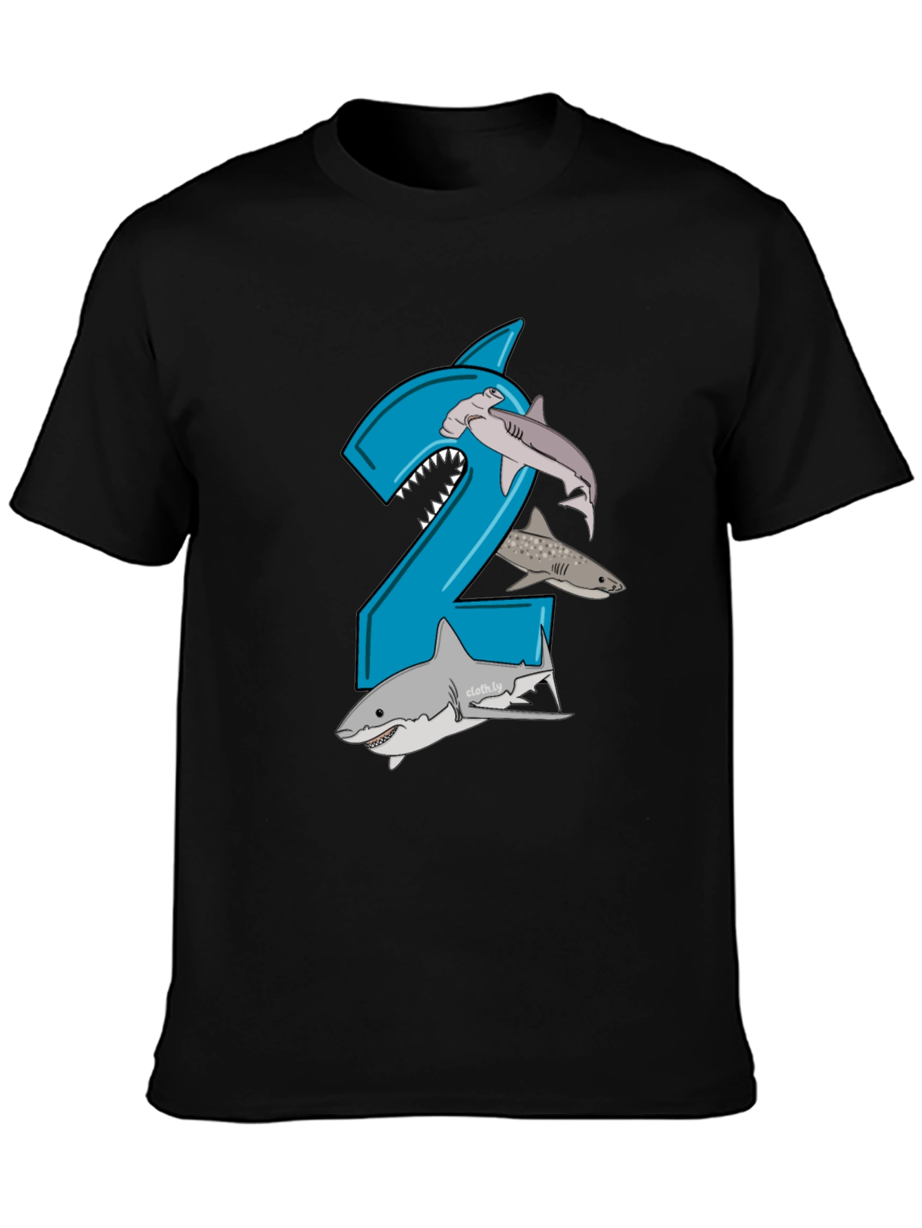 Shark 2nd Birthday Boy T-Shirt