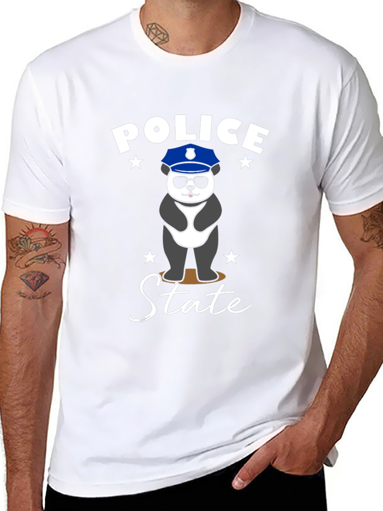 Police Panda State T-Shirt