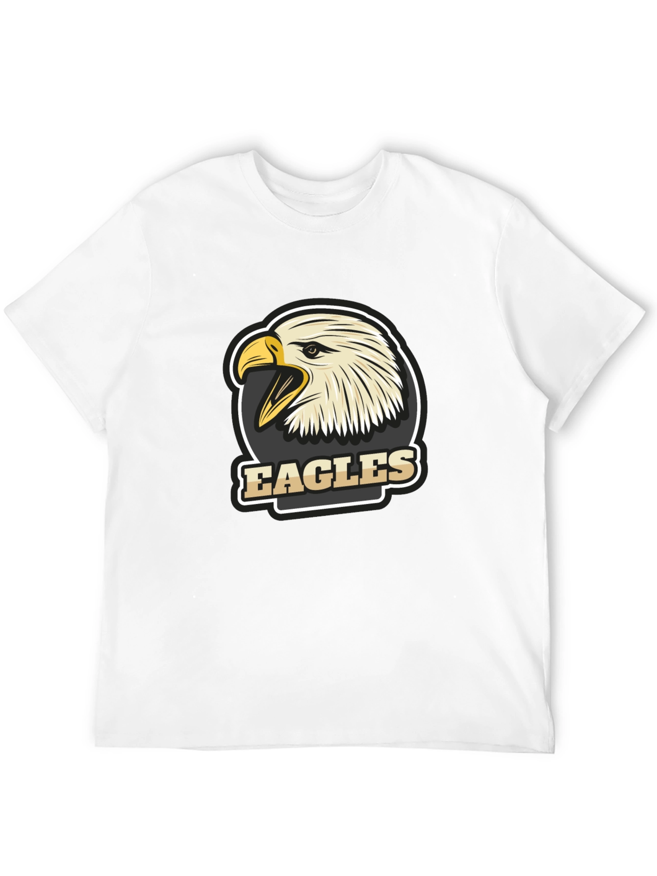 Mens Black Eagles Graphic T-Shirt