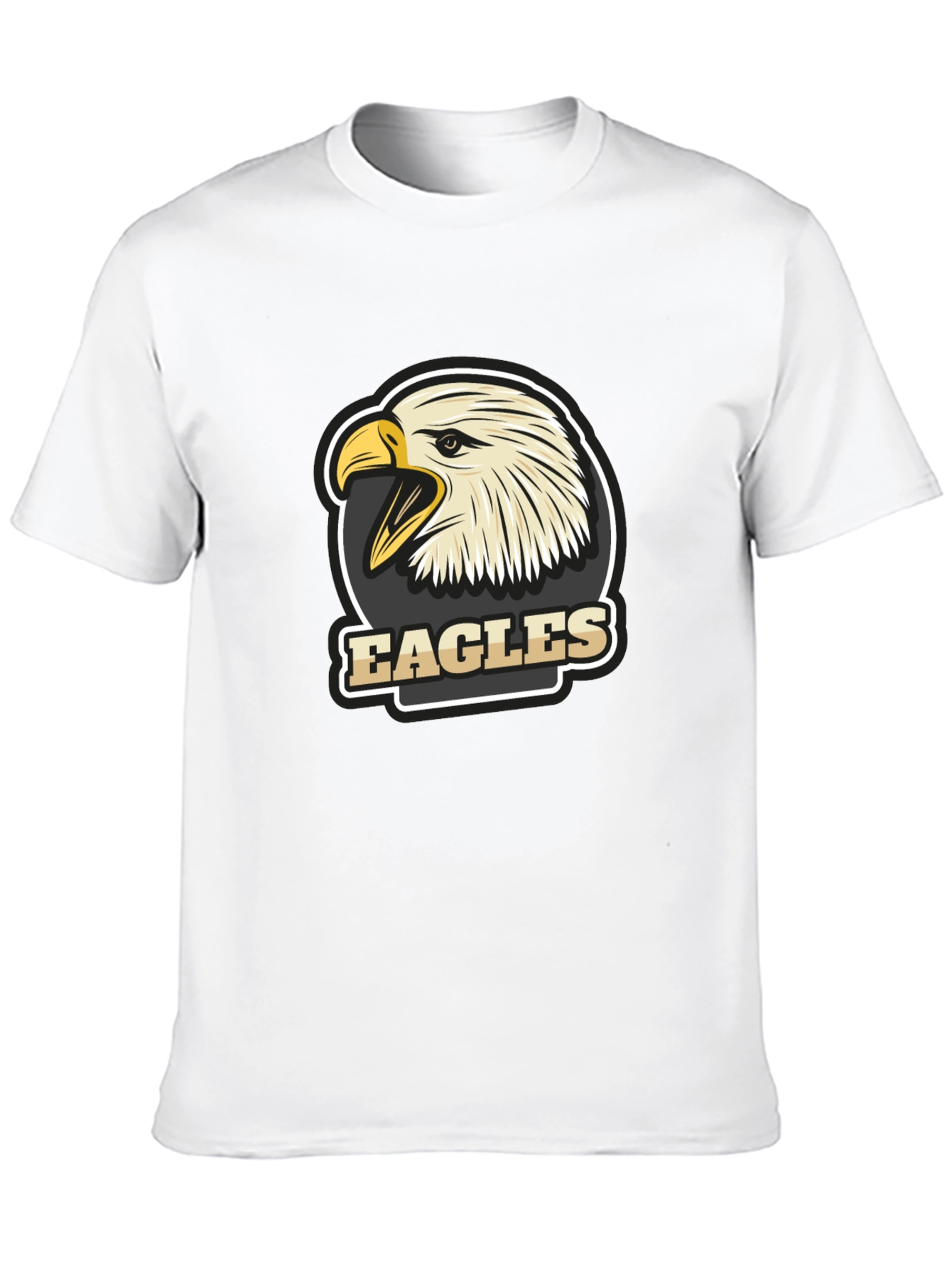 Mens Black Eagles Graphic T-Shirt