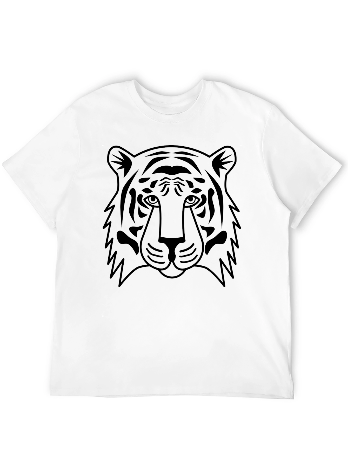 Black Tiger Graphic Tee - Mens Casual Style