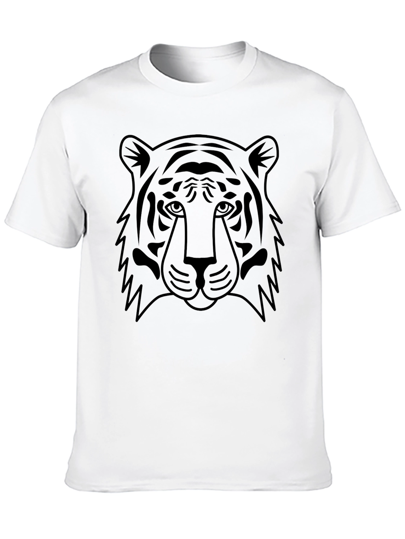 Black Tiger Graphic Tee - Mens Casual Style