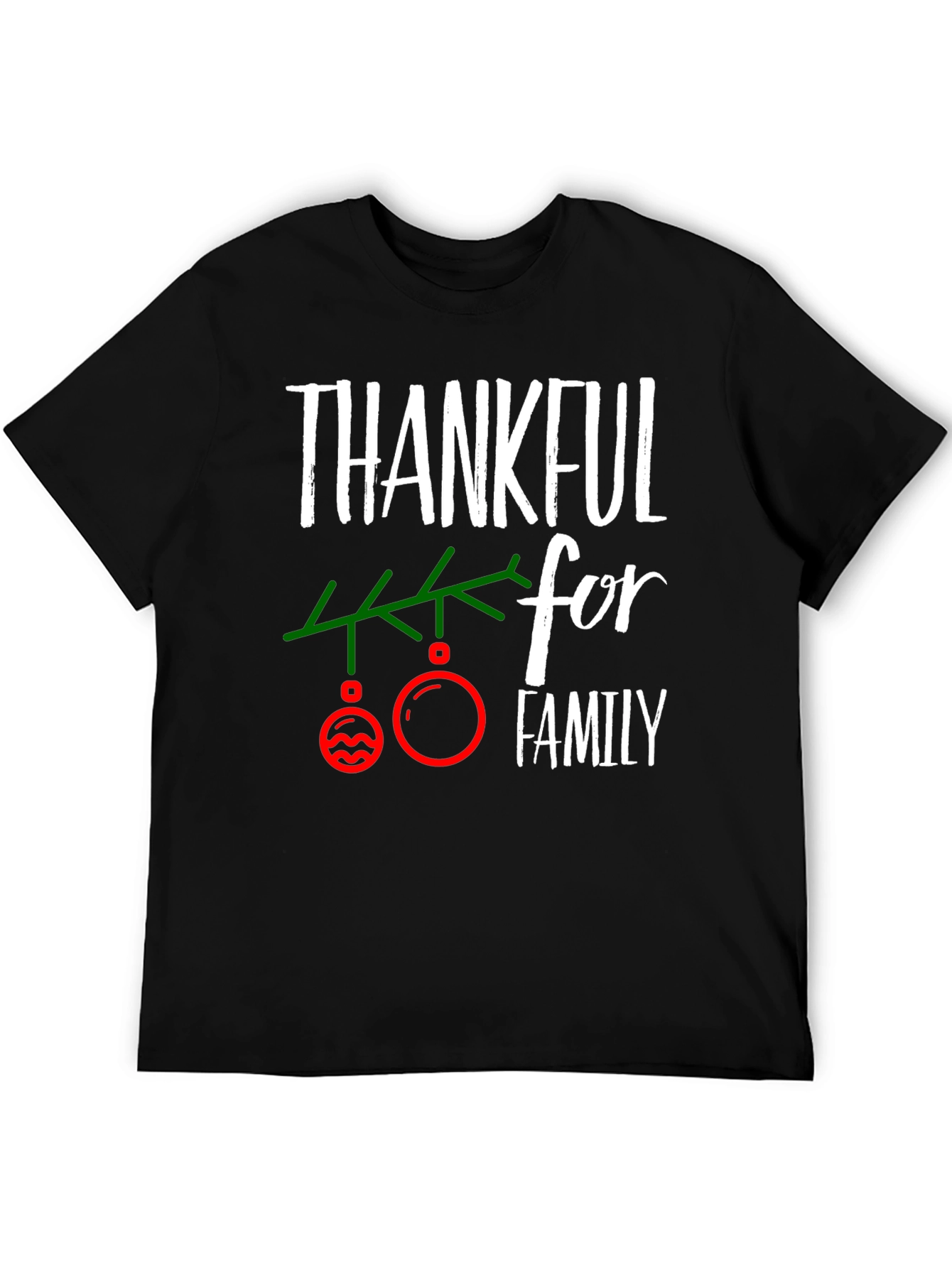 Thankful for Family Christmas T-Shirt