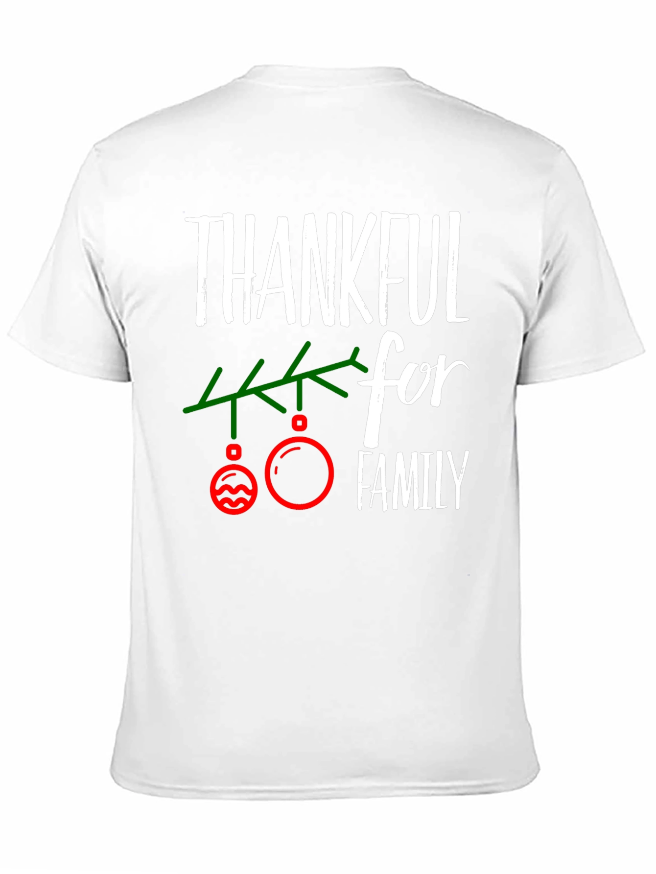 Thankful for Family Christmas T-Shirt