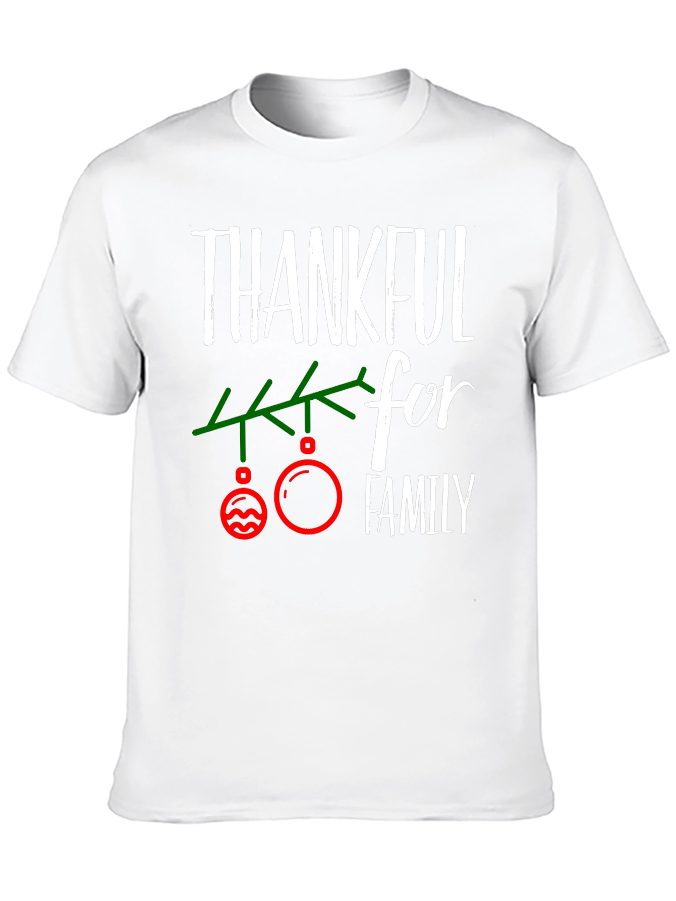 Thankful for Family Christmas T-Shirt