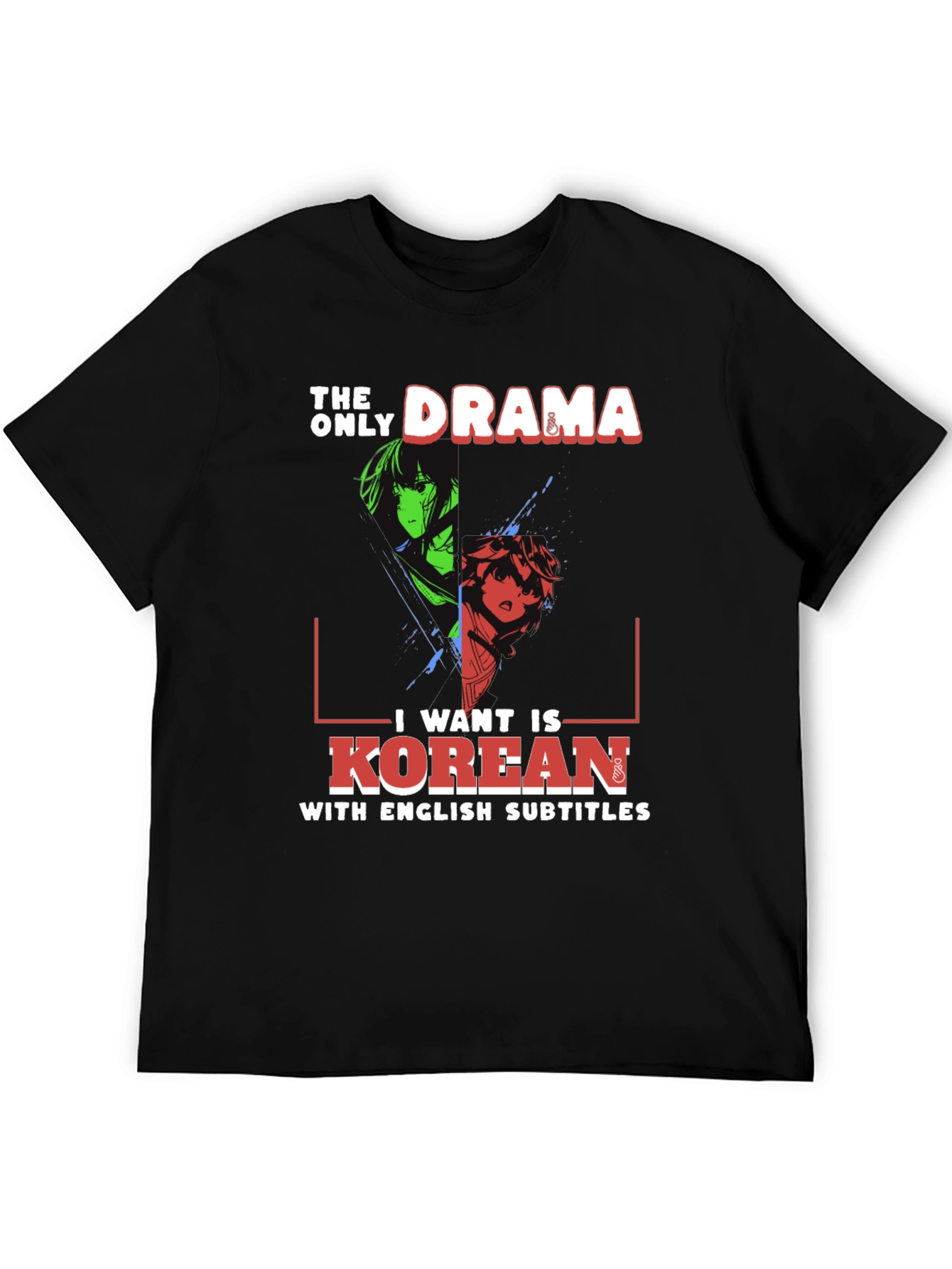 Korean Drama T-Shirt - English Subtitles Anime Tee