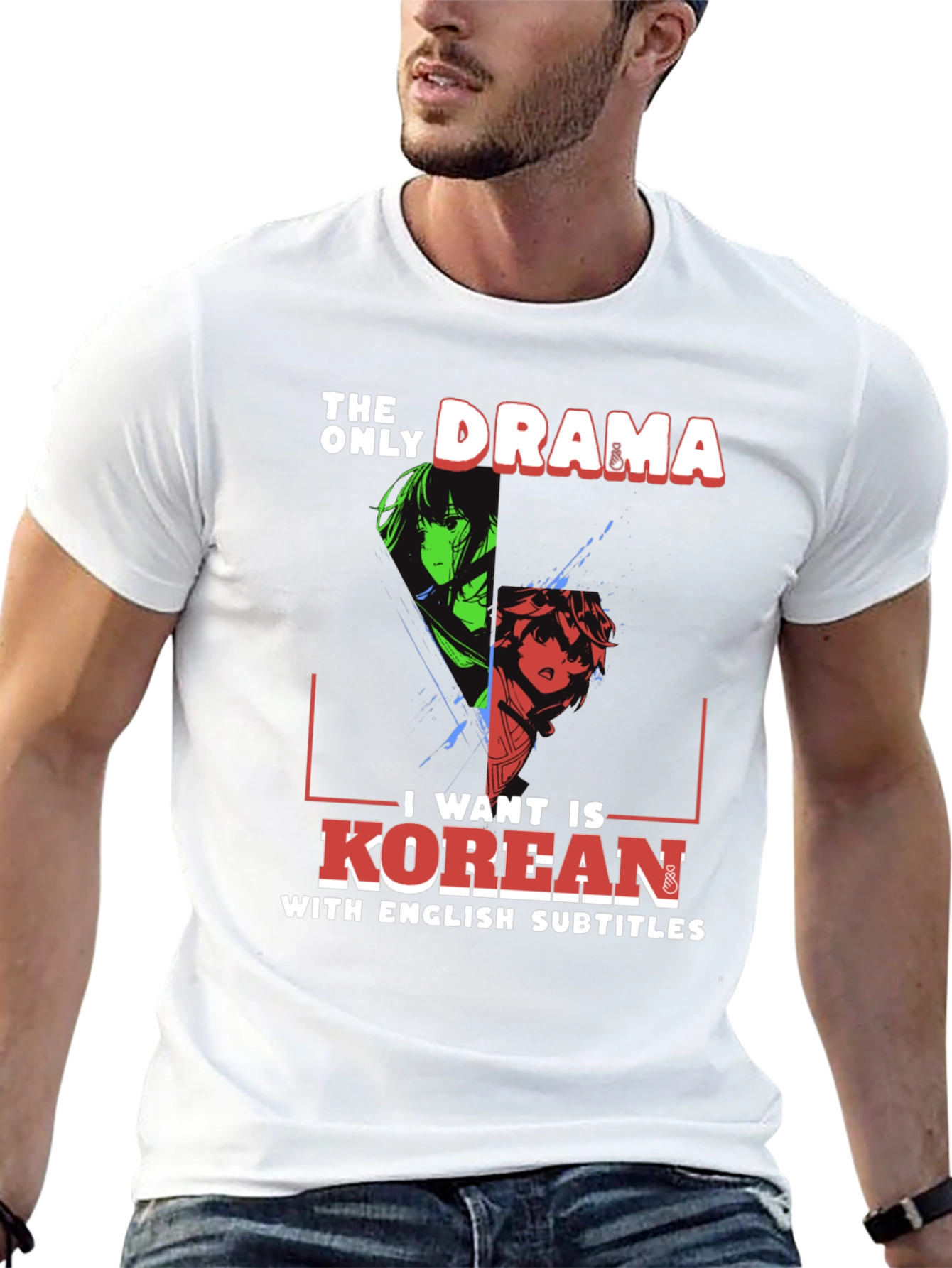 Korean Drama T-Shirt - English Subtitles Anime Tee