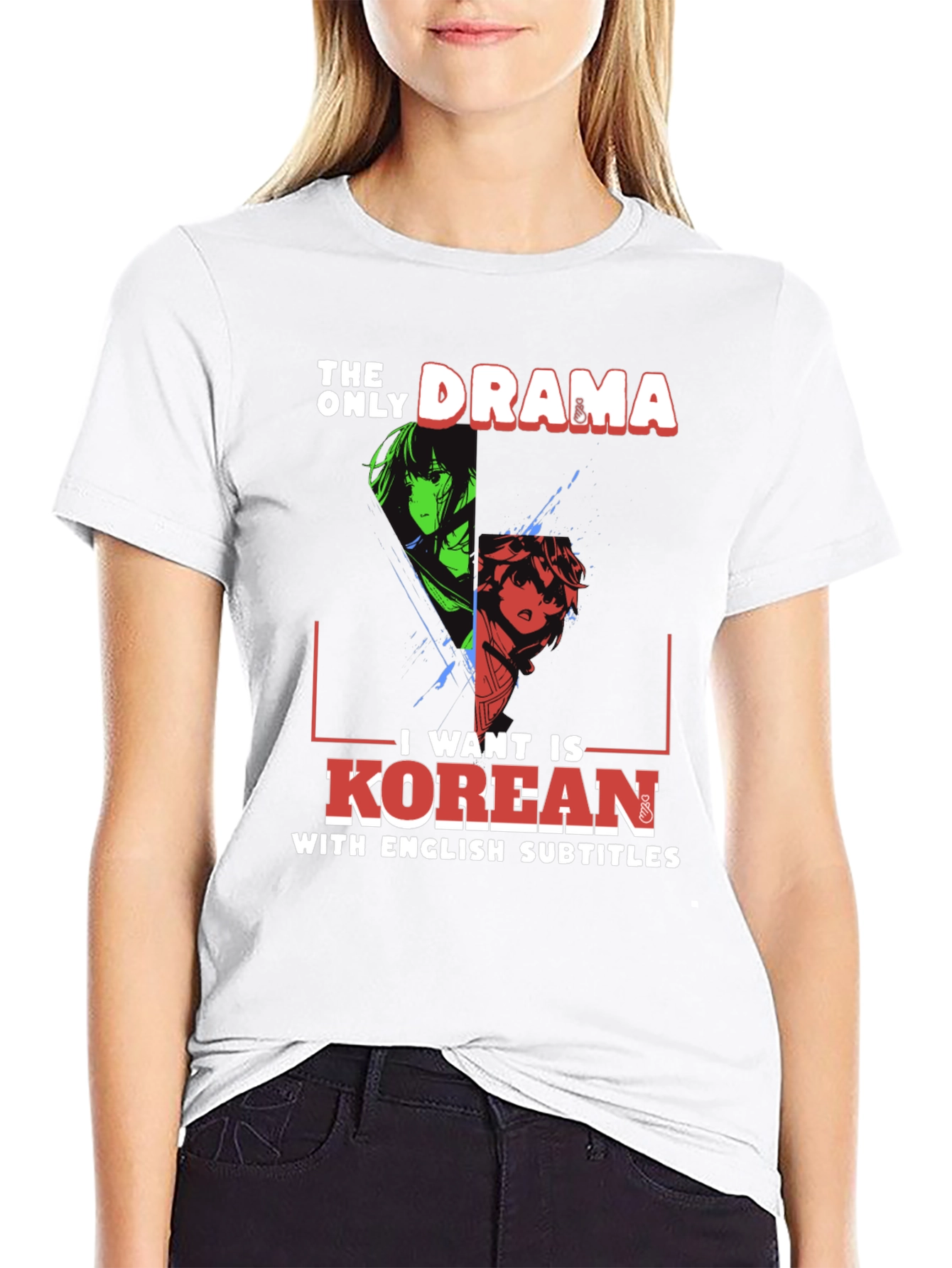 Korean Drama T-Shirt - English Subtitles Anime Tee
