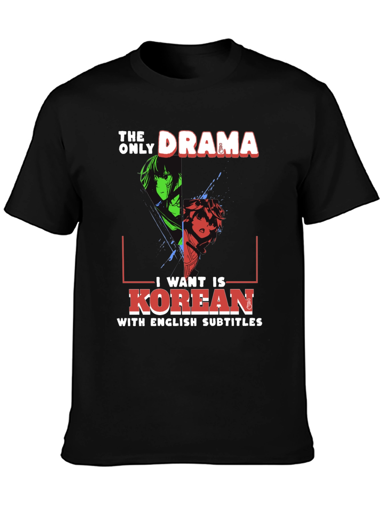 Korean Drama T-Shirt - English Subtitles Anime Tee