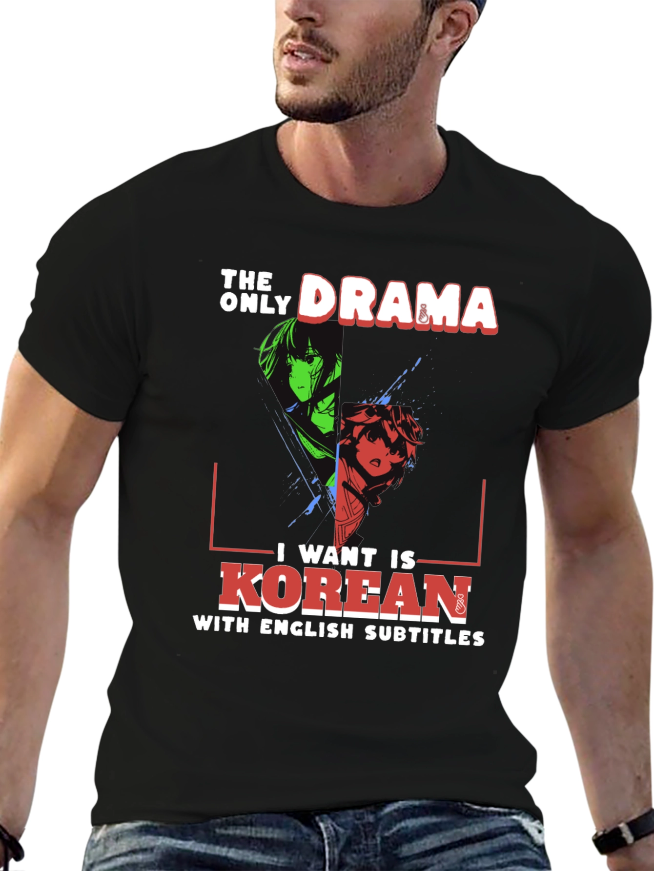 Korean Drama T-Shirt - English Subtitles Anime Tee