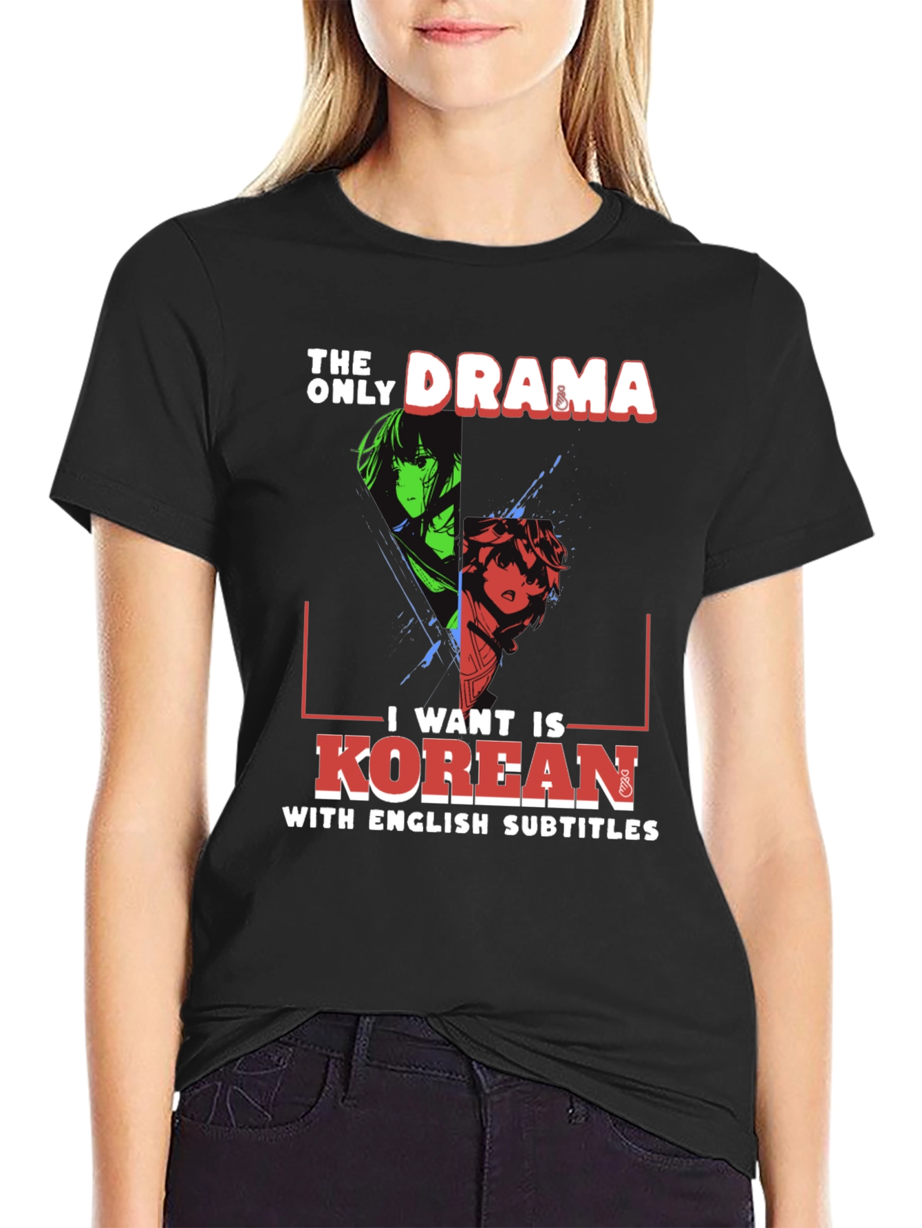 Korean Drama T-Shirt - English Subtitles Anime Tee
