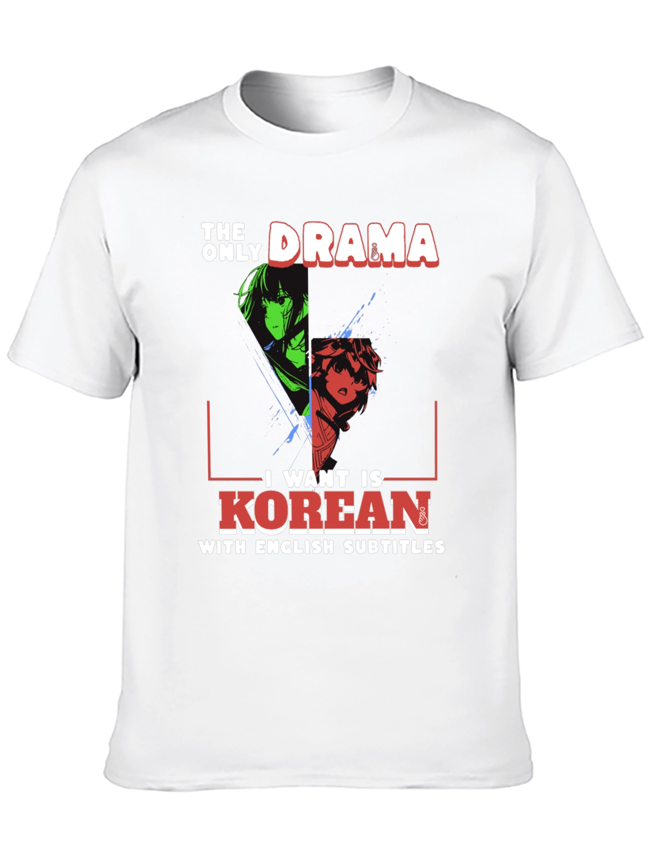 Korean Drama T-Shirt - English Subtitles Anime Tee