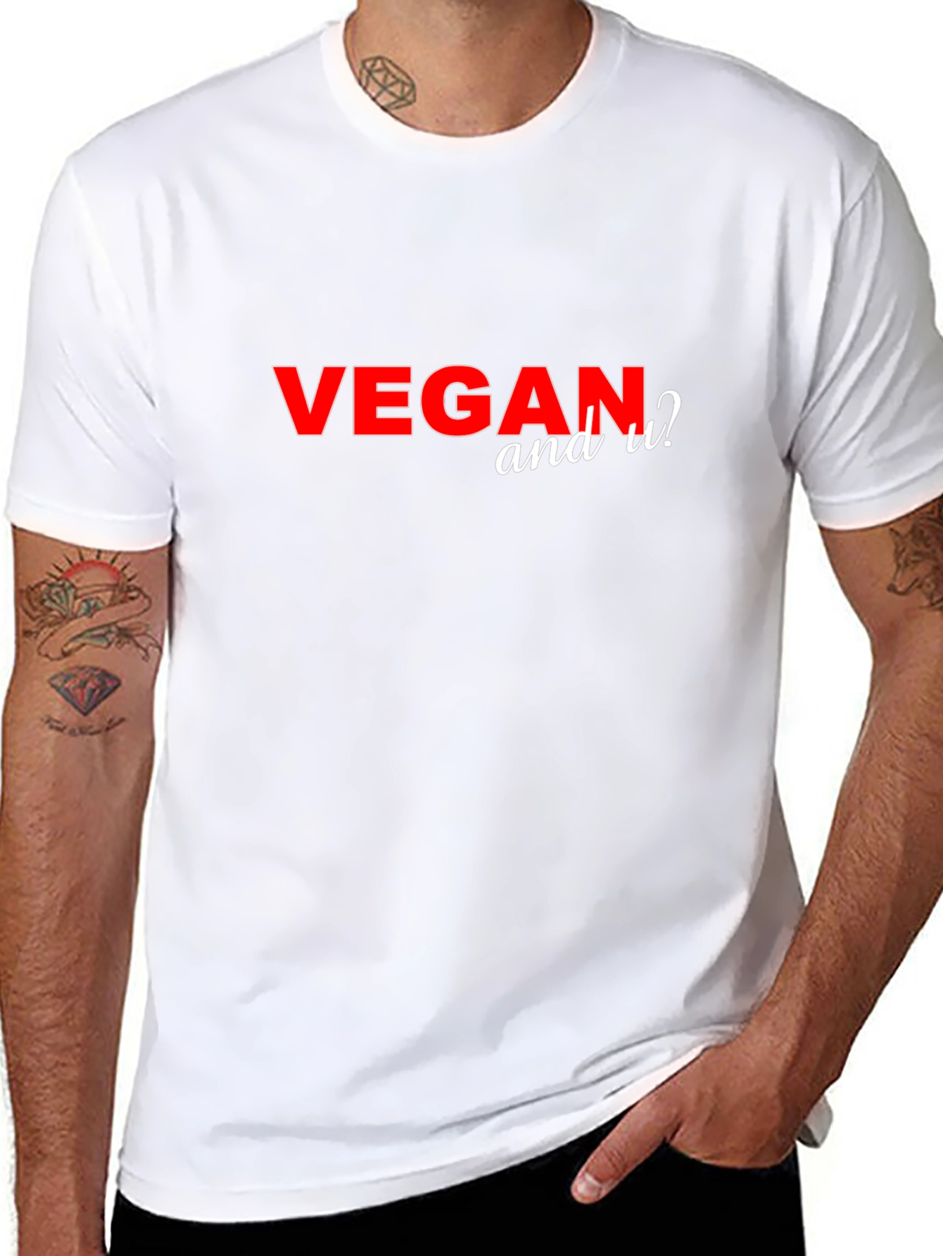 Vegan and U? Black Graphic T-Shirt