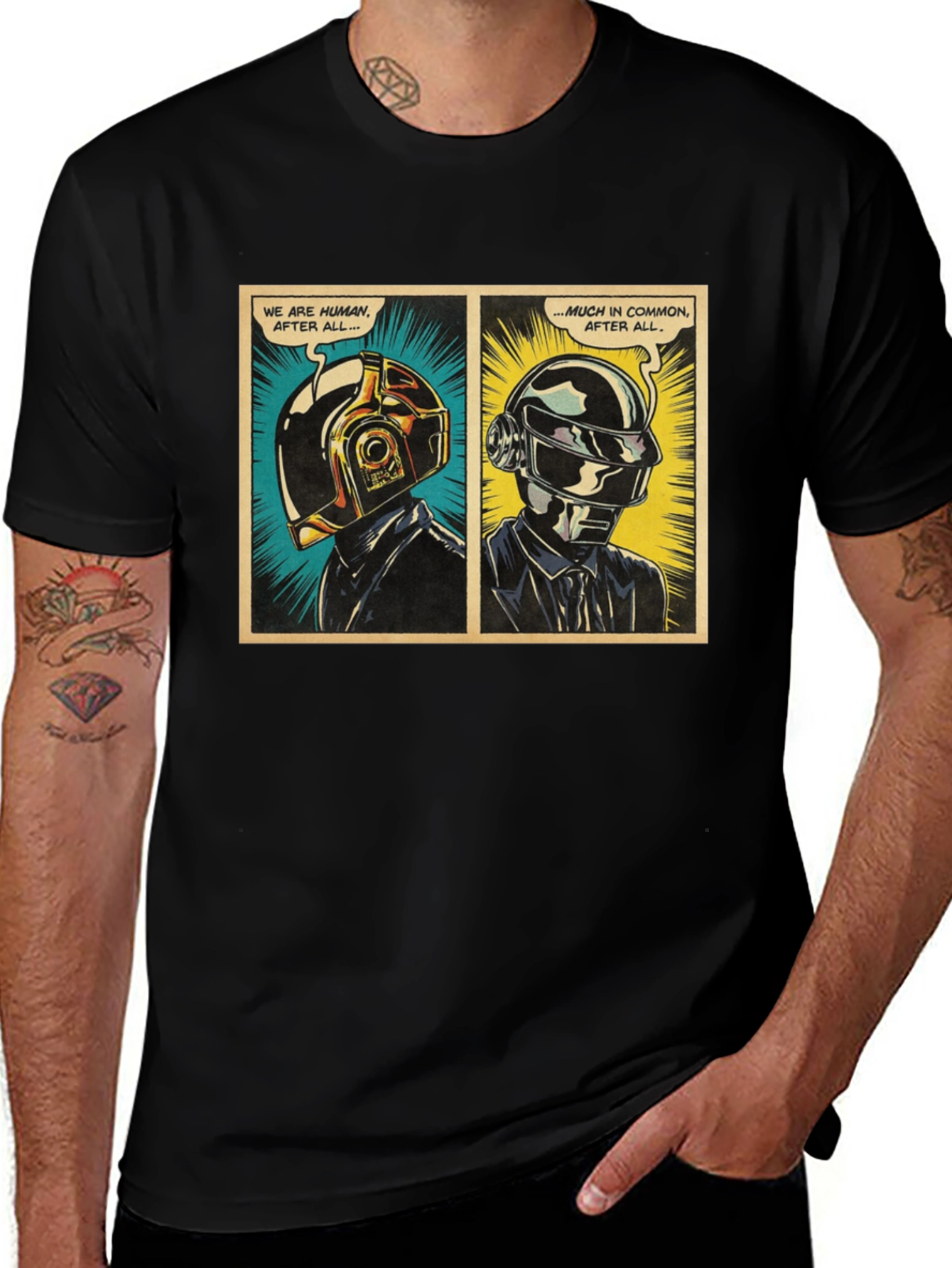 Daft Punk Comic T-Shirt - Human After All Tee