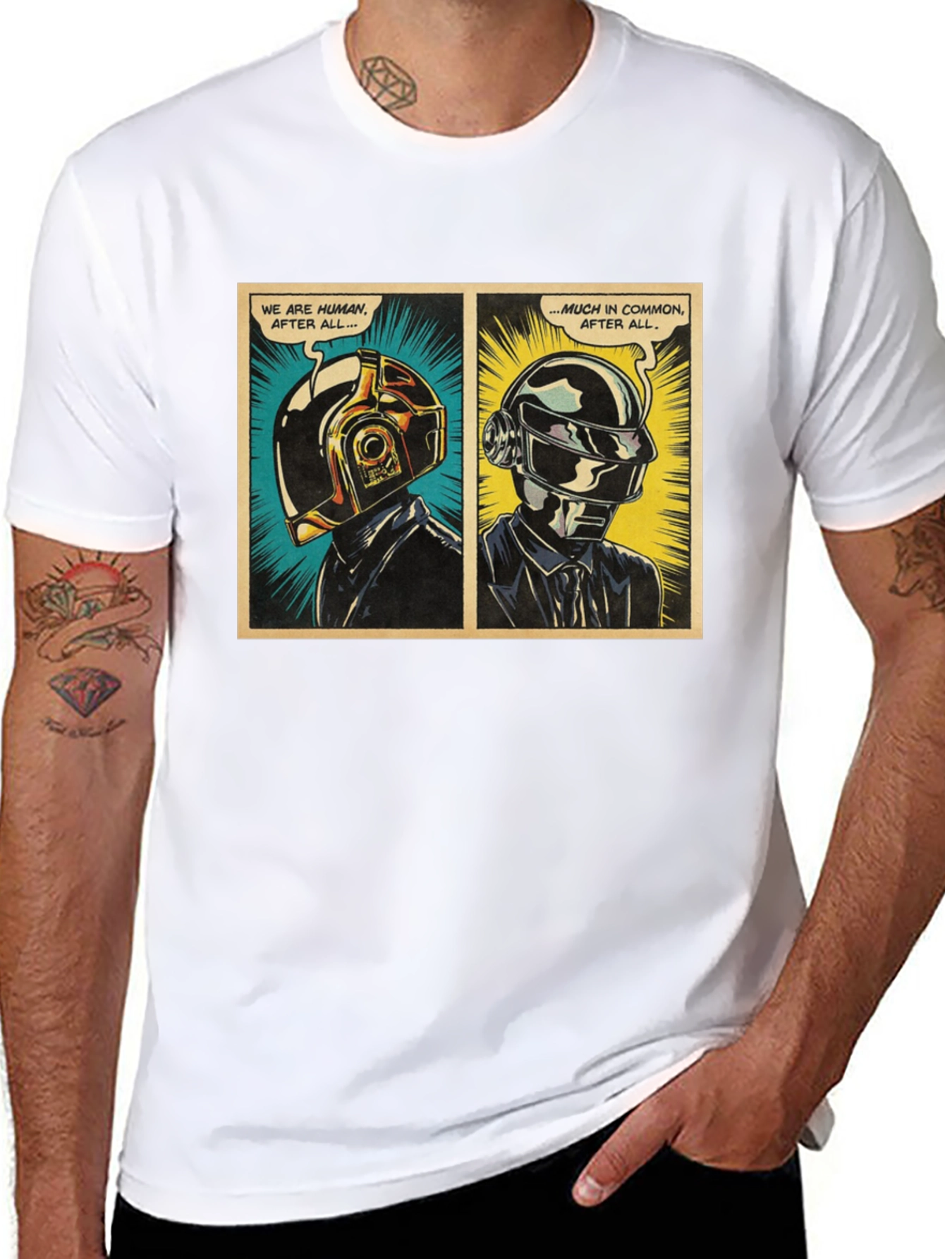 Daft Punk Comic T-Shirt - Human After All Tee