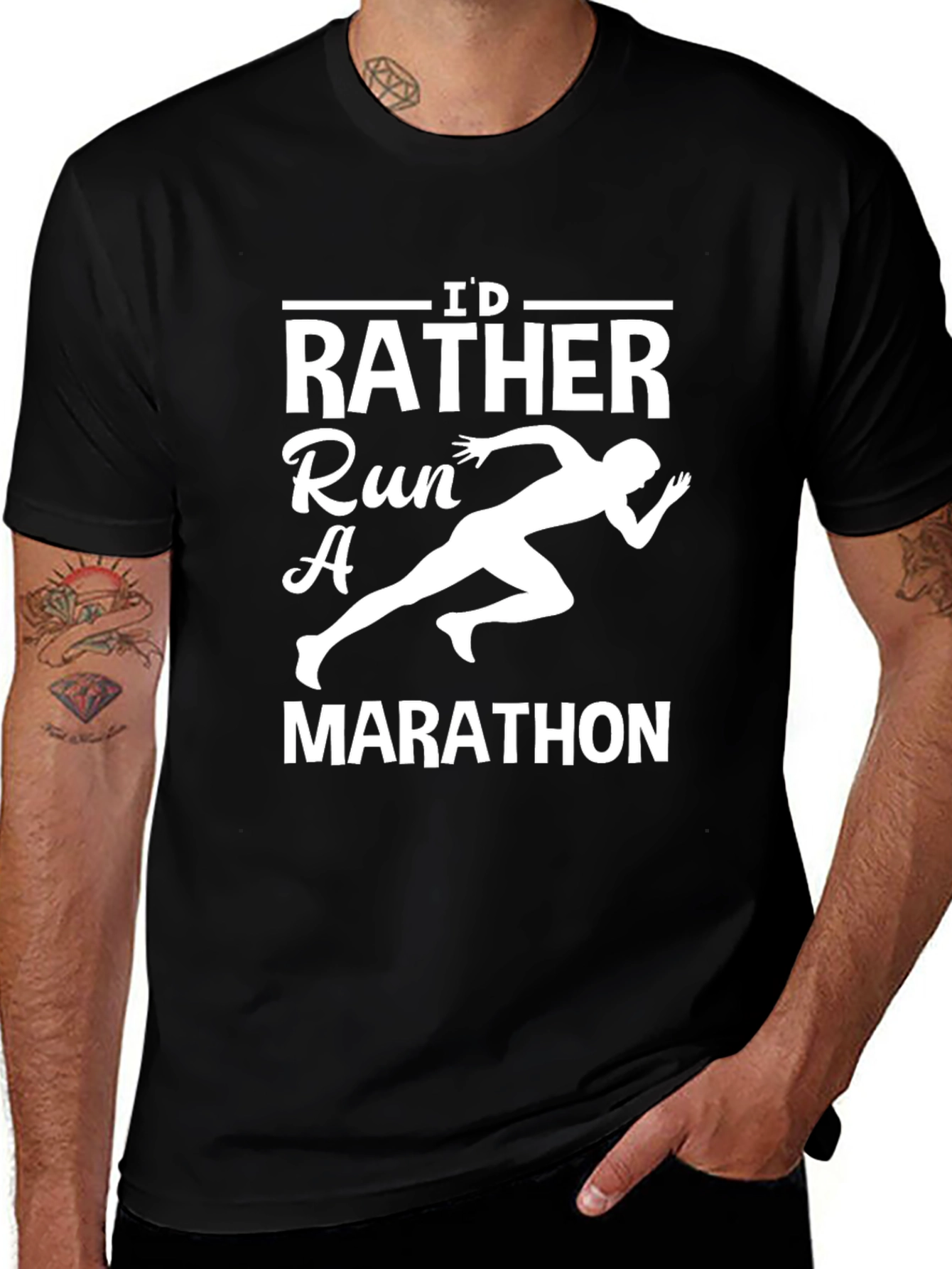 Id Rather Run a Marathon T-Shirt