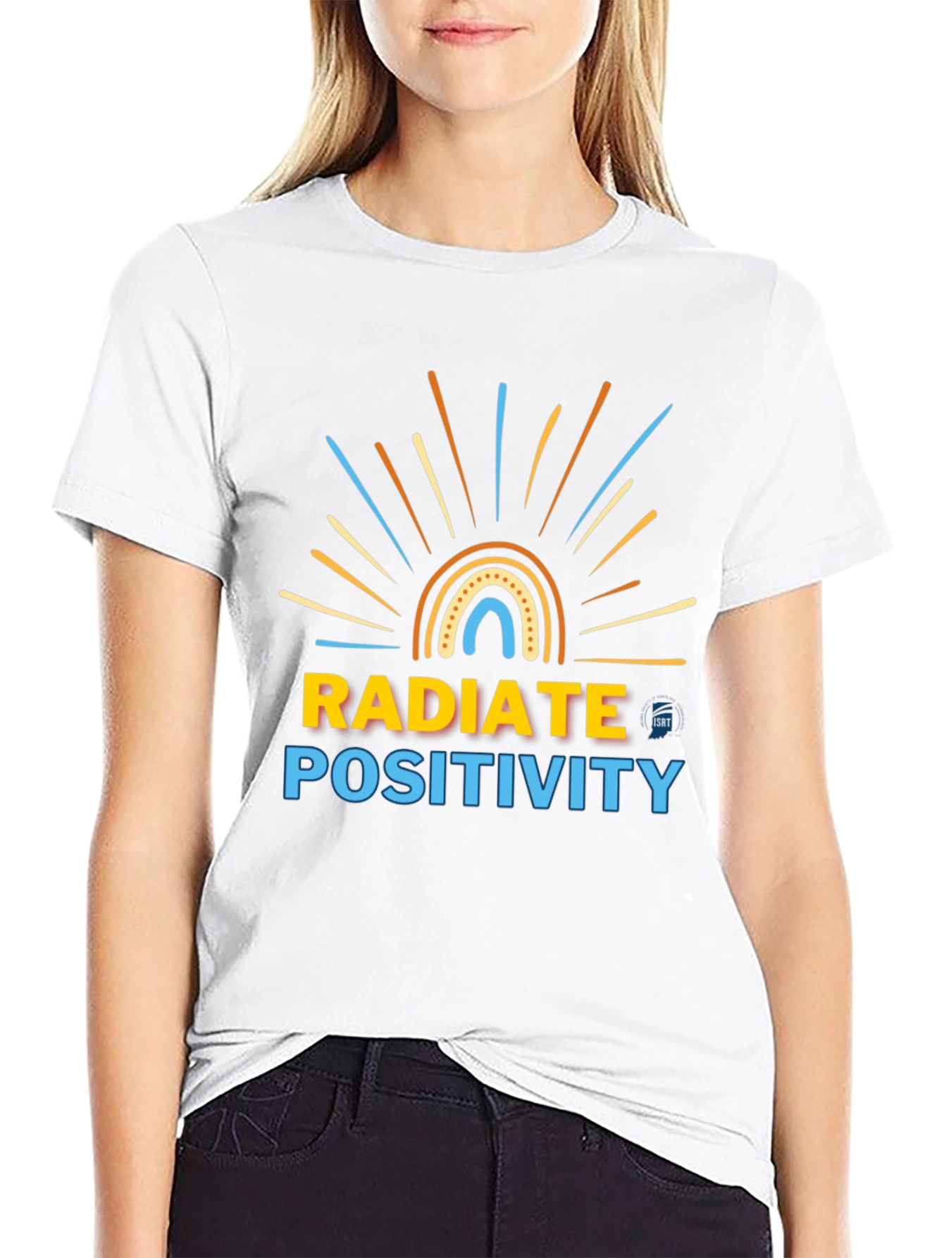Radiate Positivity Graphic Tee - Inspiring Design