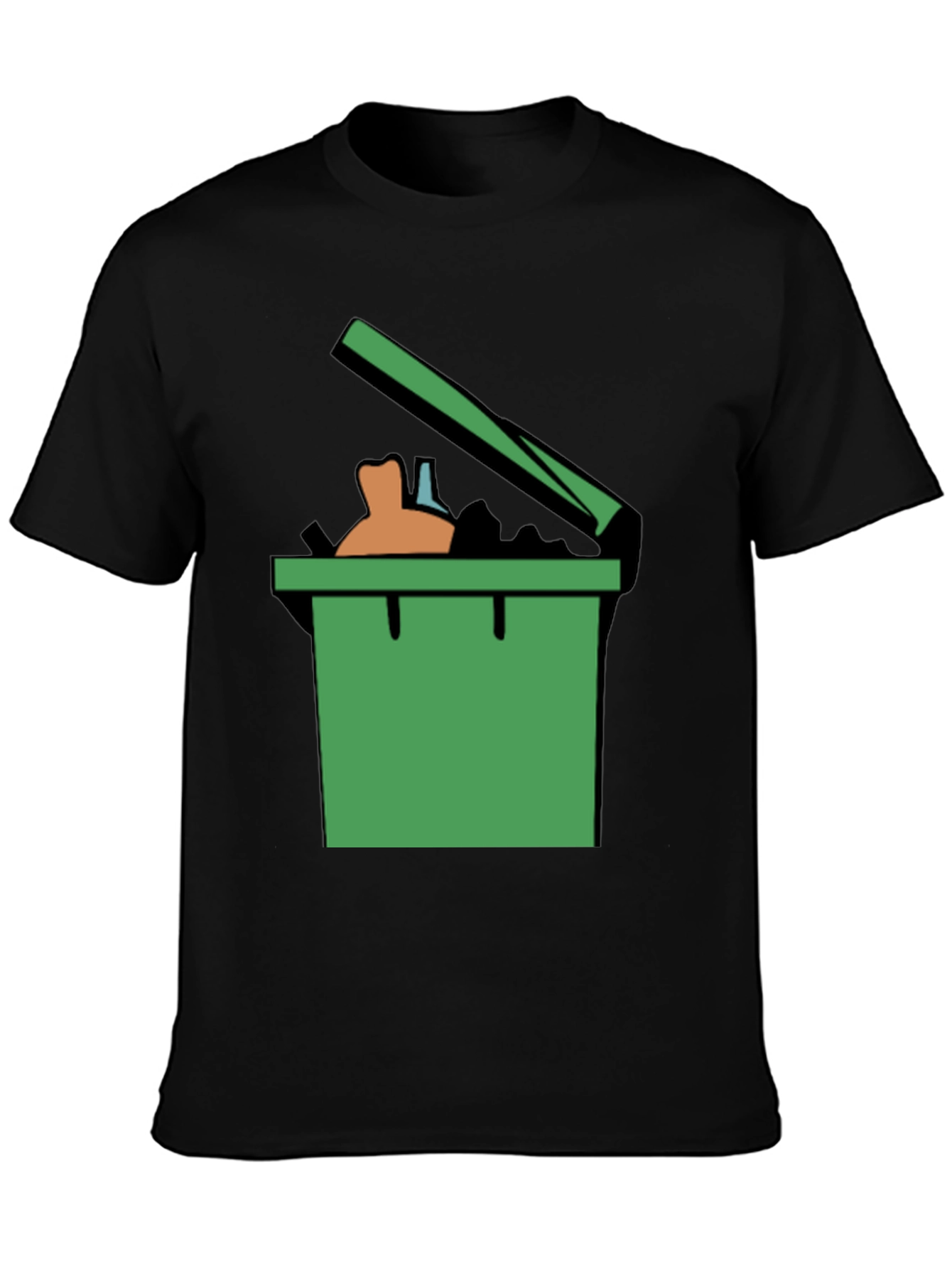 Trash Can Graphic Tee - Funny Novelty Shirt