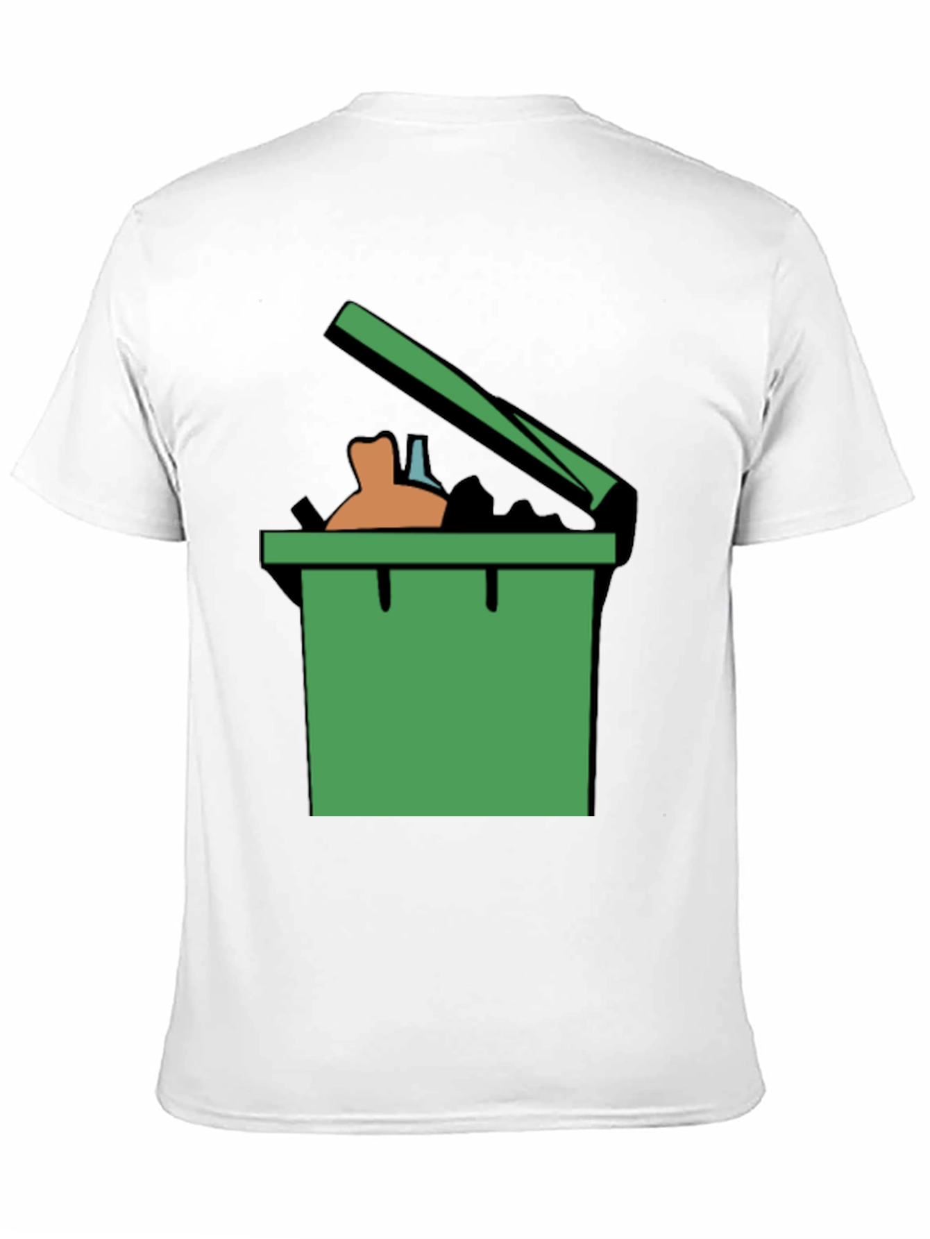 Trash Can Graphic Tee - Funny Novelty Shirt