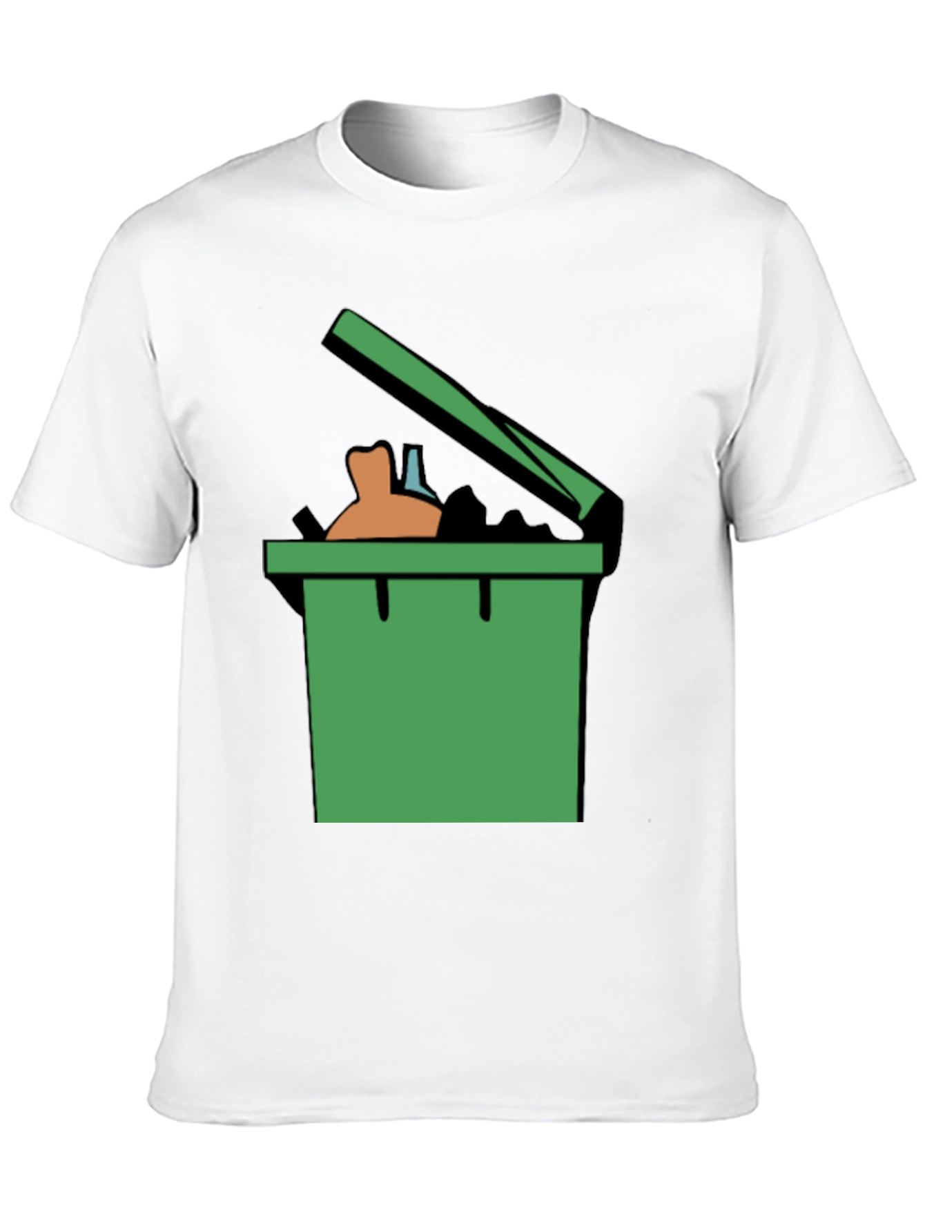 Trash Can Graphic Tee - Funny Novelty Shirt
