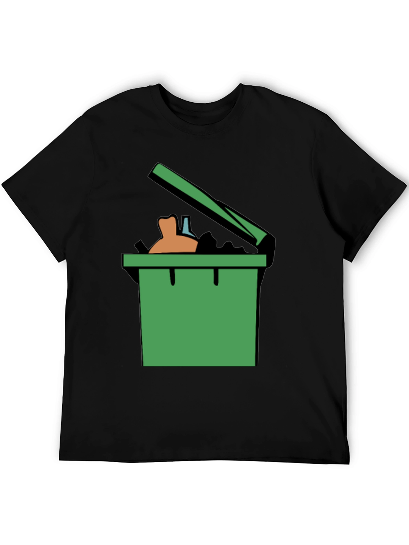 Trash Can Graphic Tee - Funny Novelty Shirt