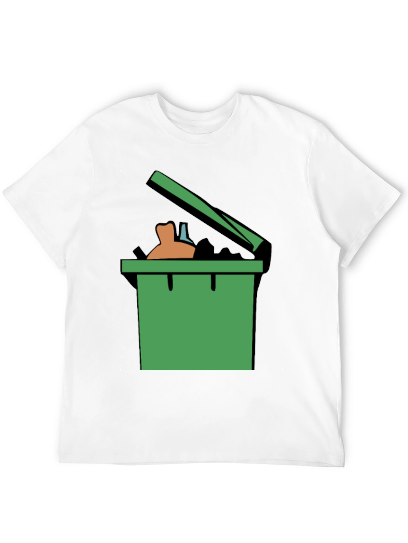 Trash Can Graphic Tee - Funny Novelty Shirt