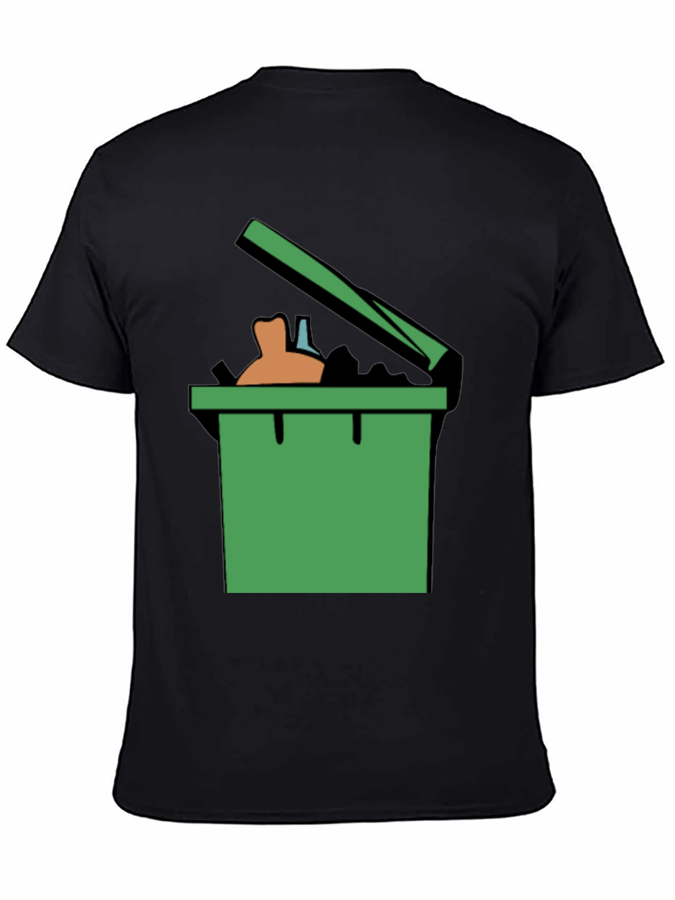Trash Can Graphic Tee - Funny Novelty Shirt