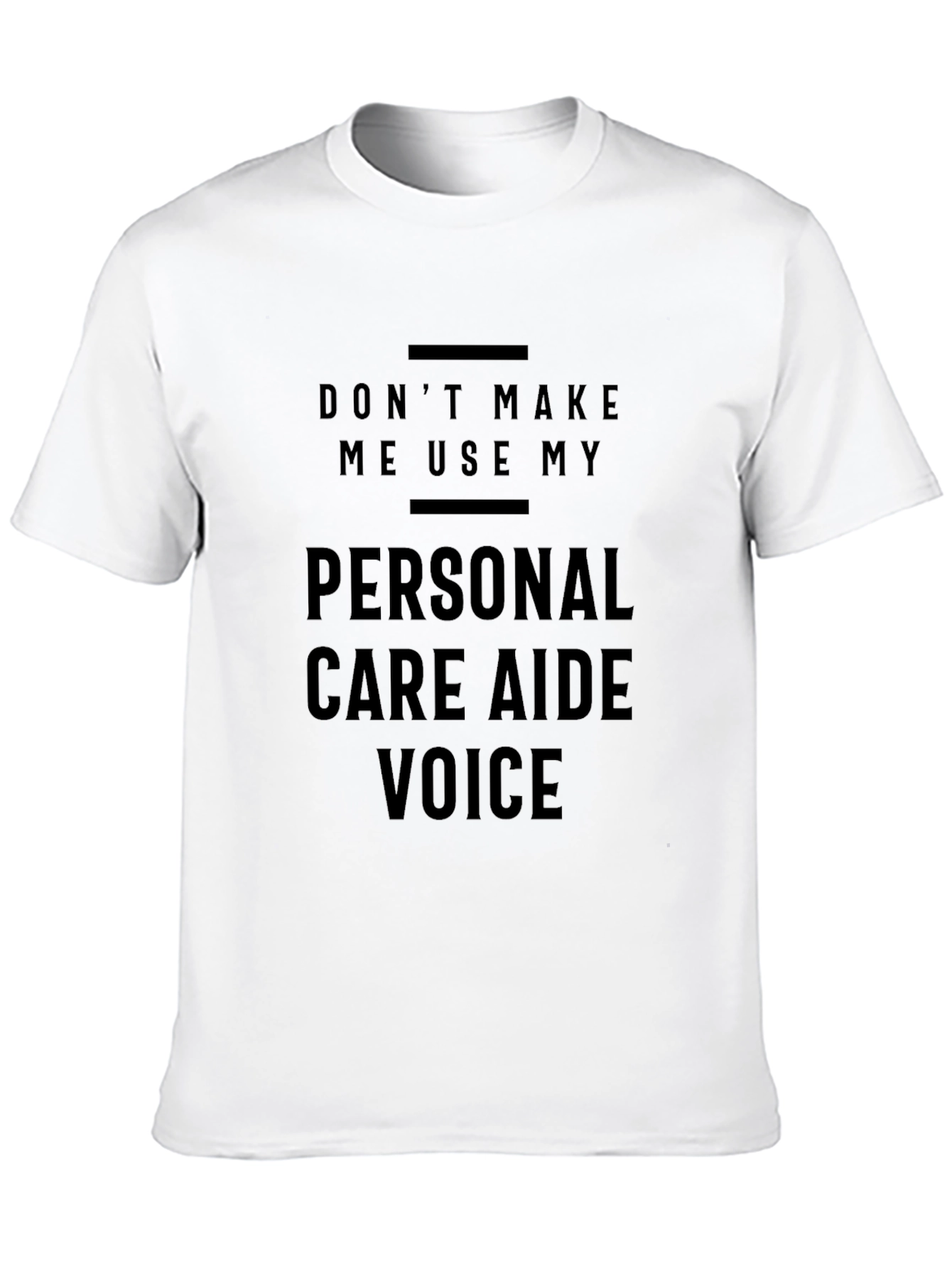 Personal Care Aide Voice T-Shirt - Black