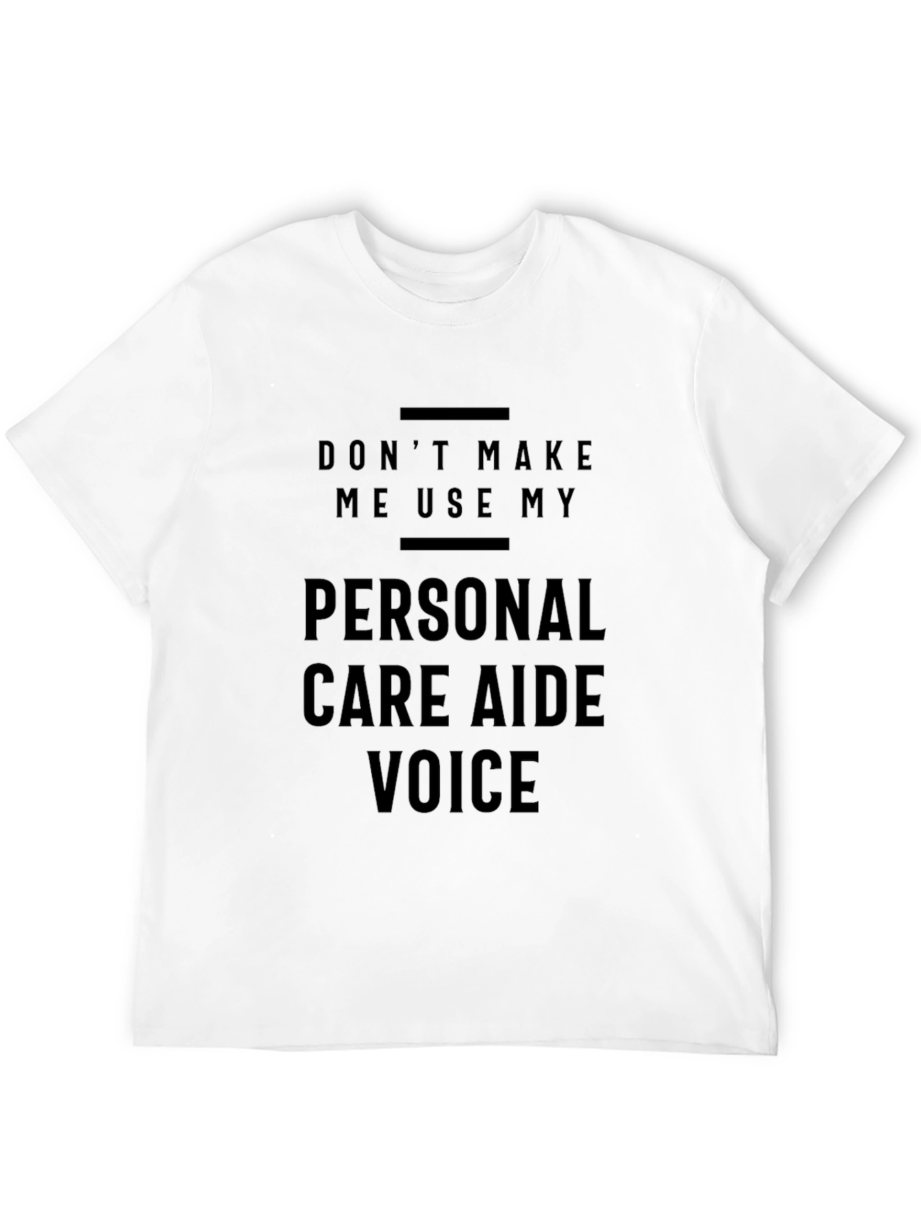 Personal Care Aide Voice T-Shirt - Black