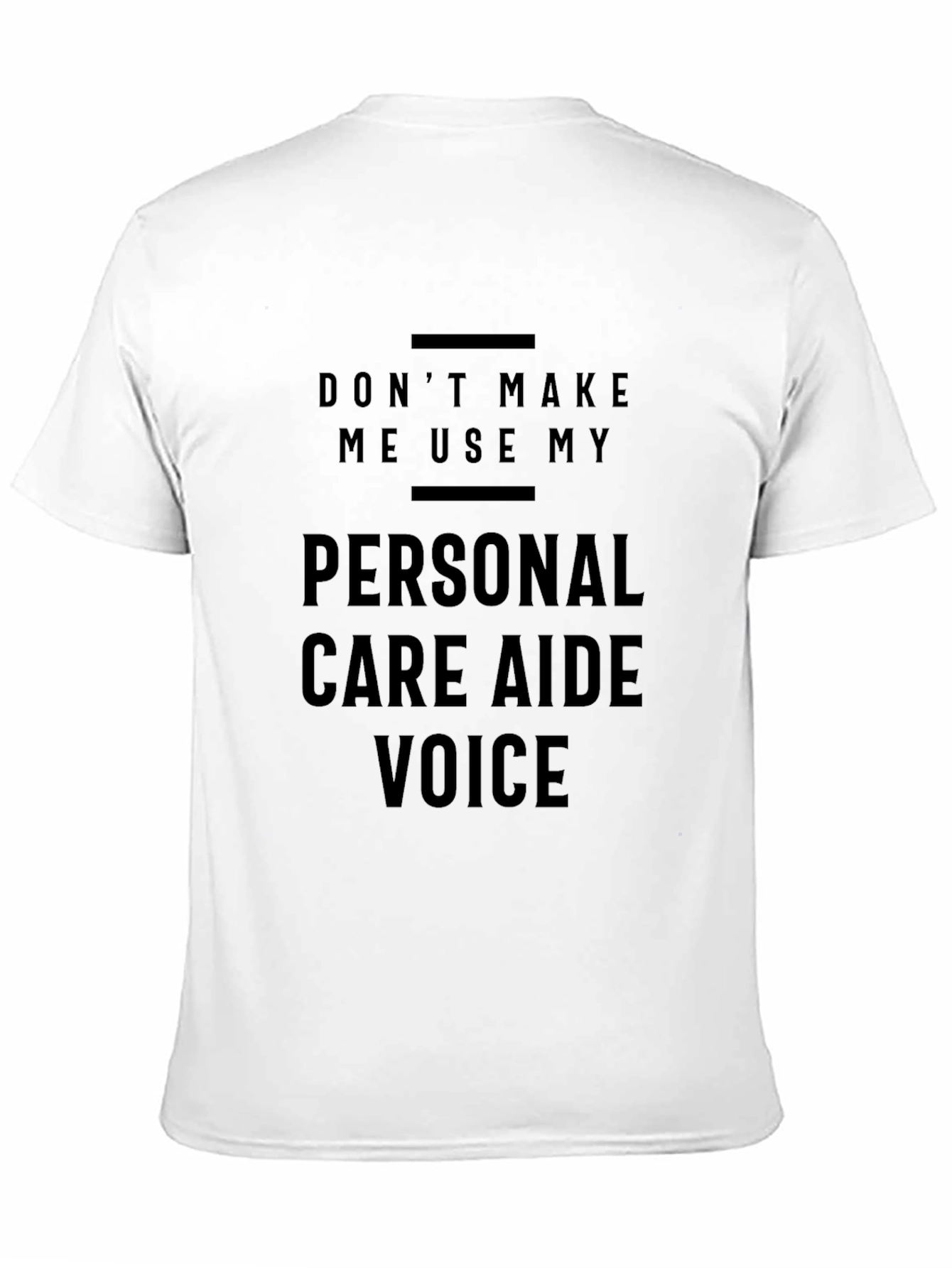 Personal Care Aide Voice T-Shirt - Black