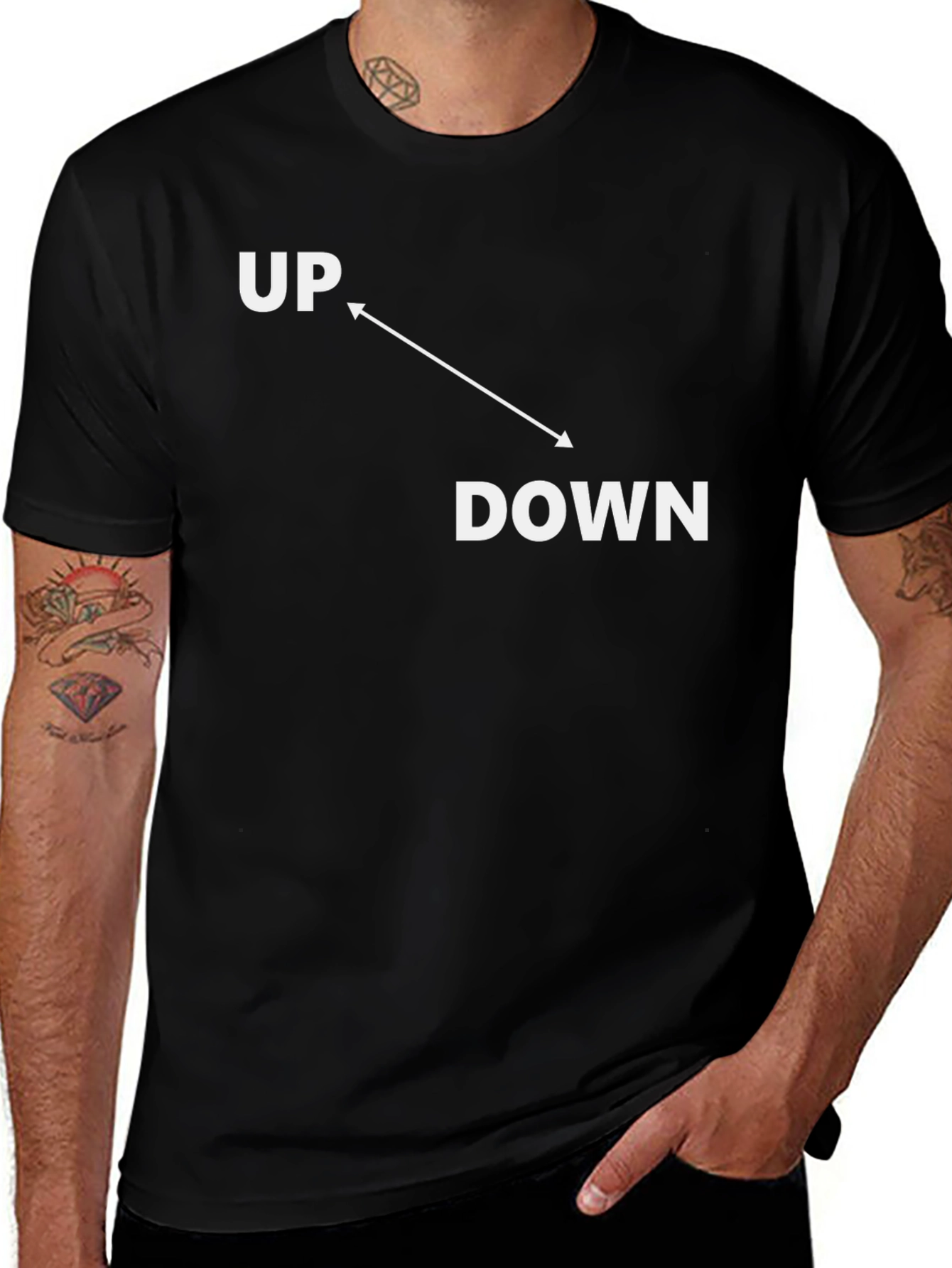 Up Down Arrow Graphic T-Shirt