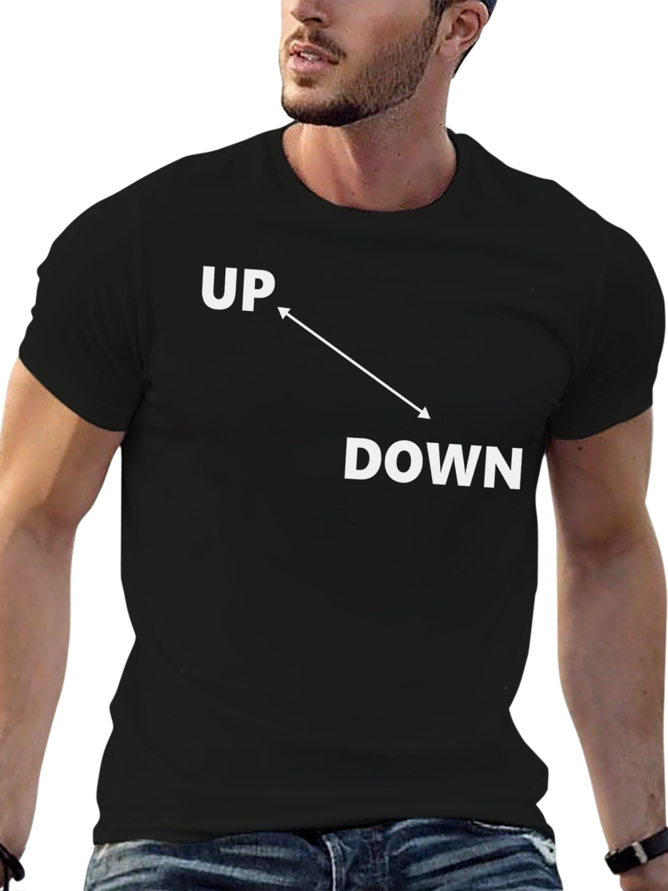 Up Down Arrow Graphic T-Shirt