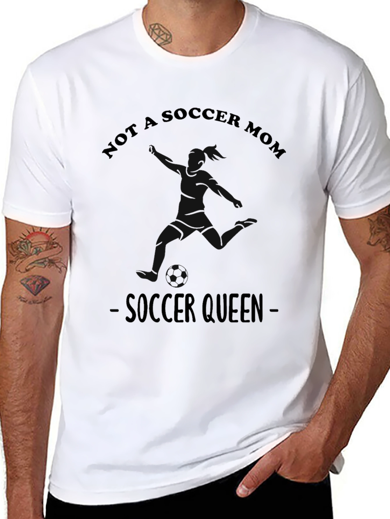Not A Soccer Mom - Soccer Queen T-Shirt