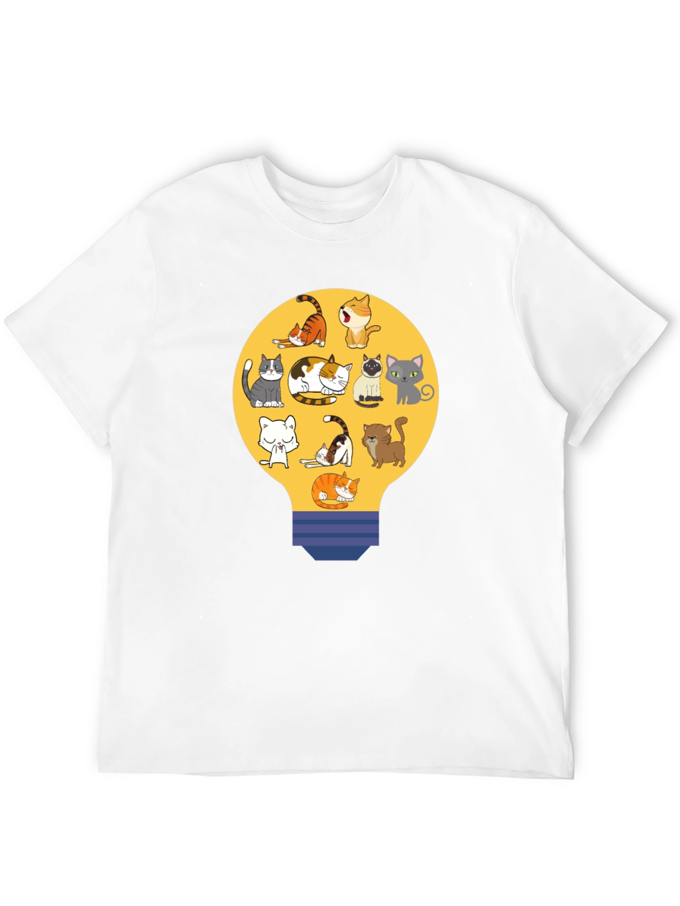 Cats in Light Bulb T-Shirt