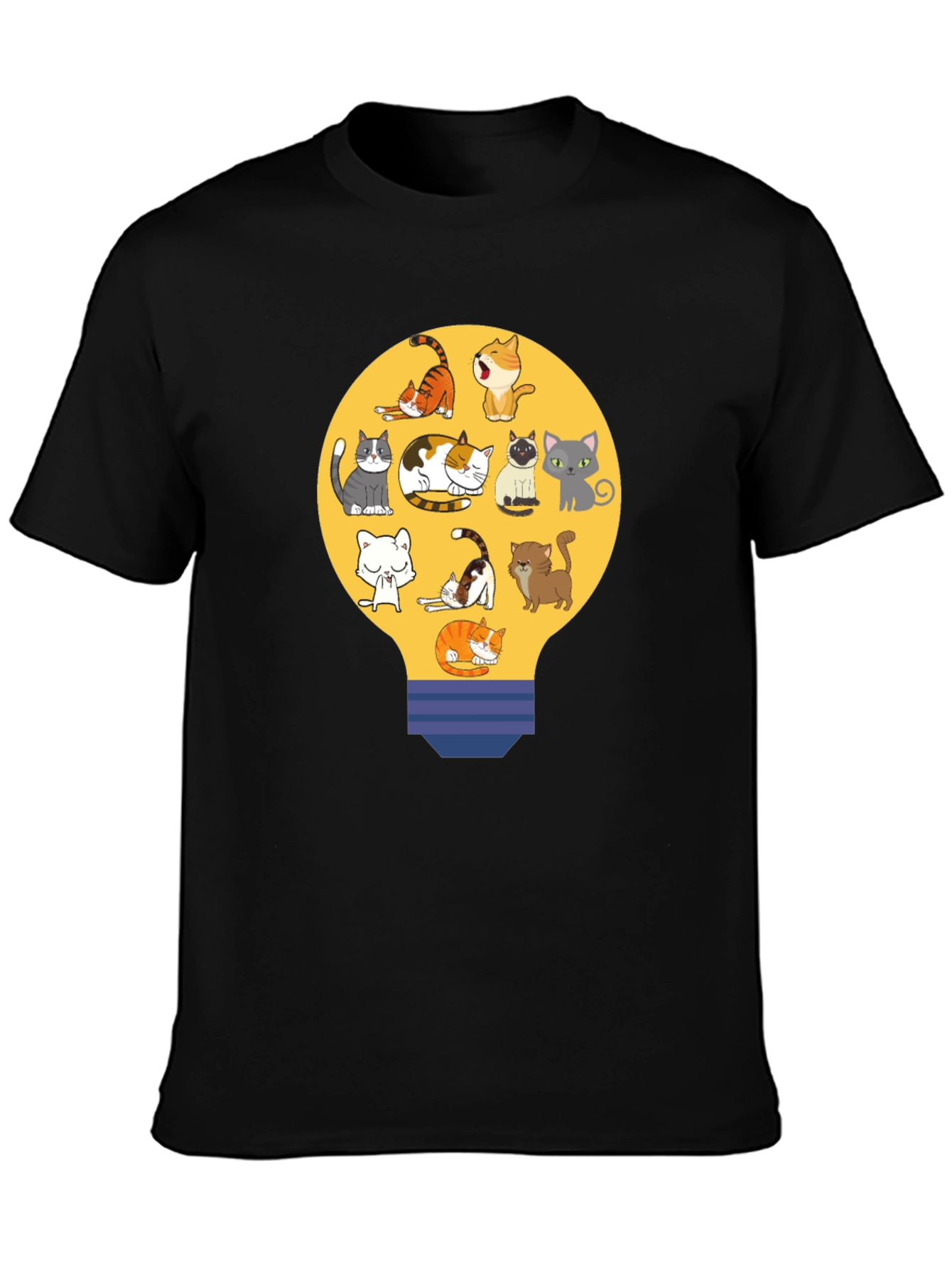 Cats in Light Bulb T-Shirt