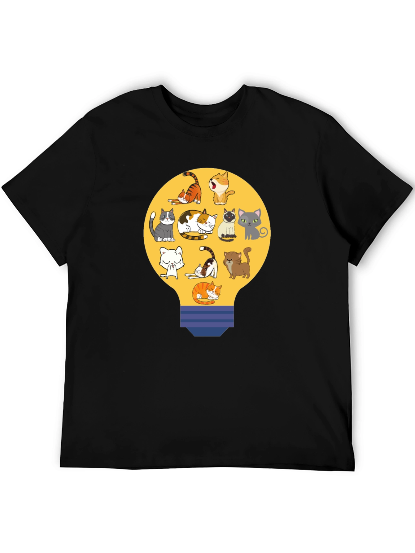 Cats in Light Bulb T-Shirt