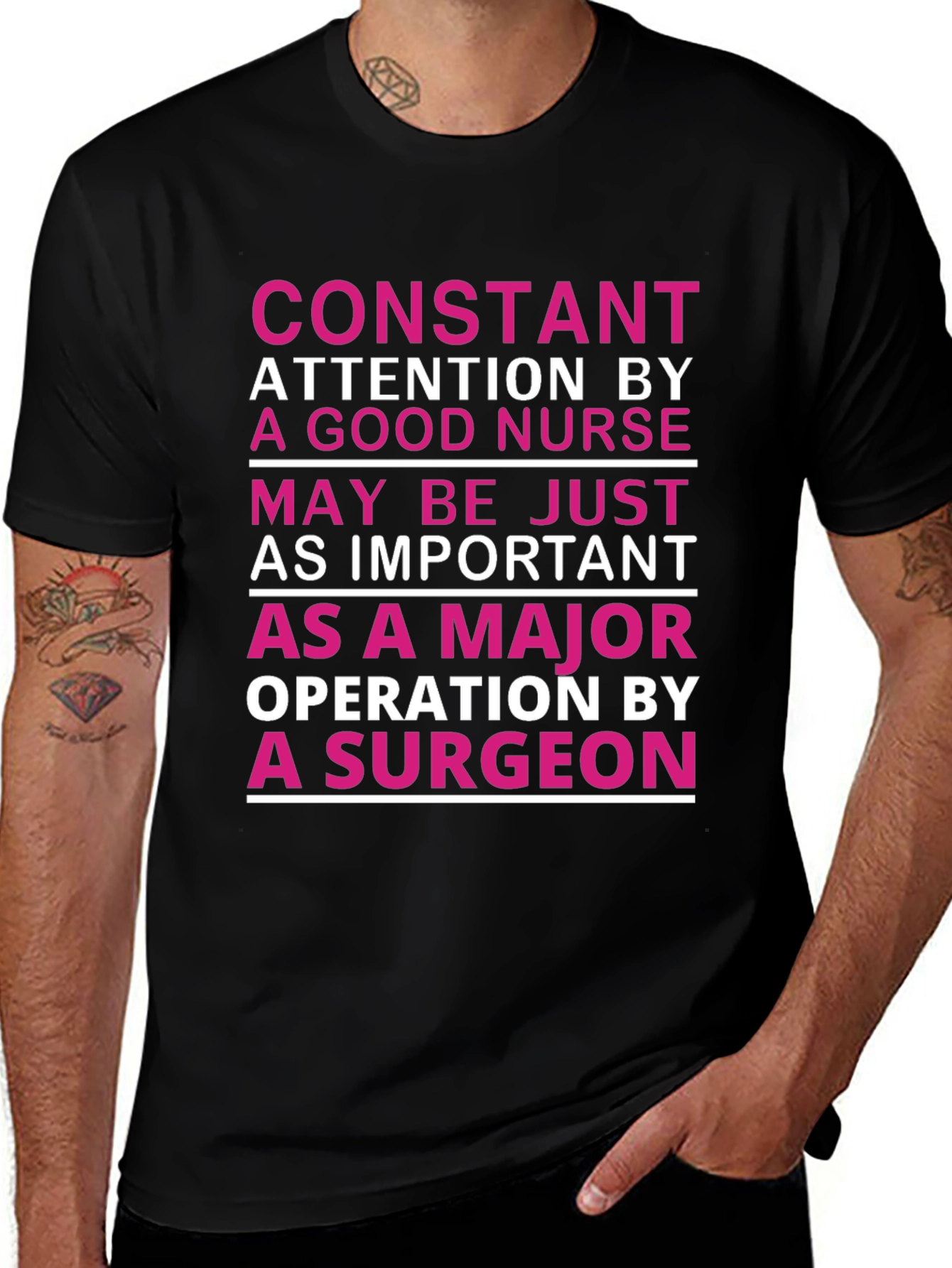 Nurse Appreciation T-Shirt: Constant Attention Design