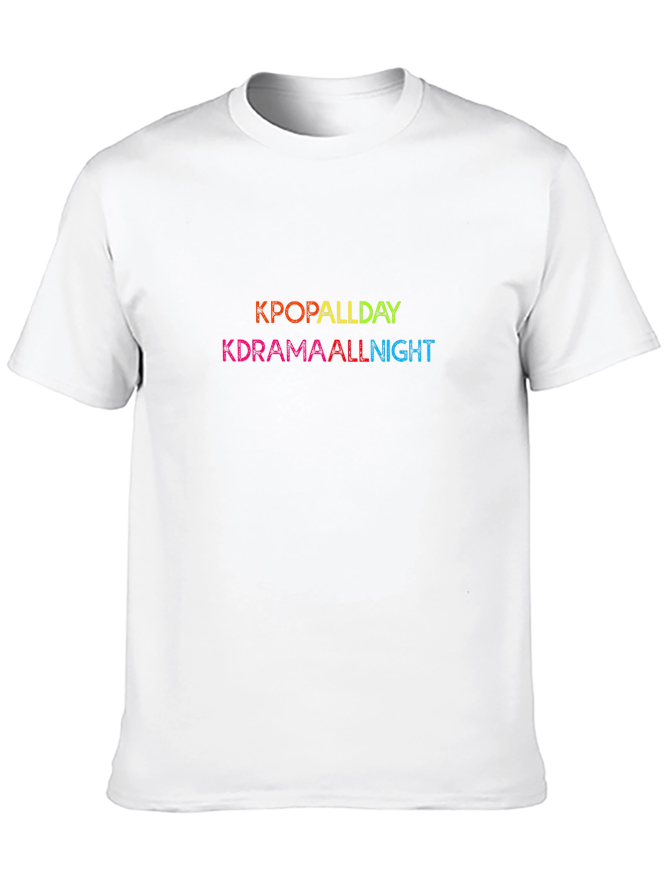 Kpop Allday Kdrama Allnight Black T-Shirt
