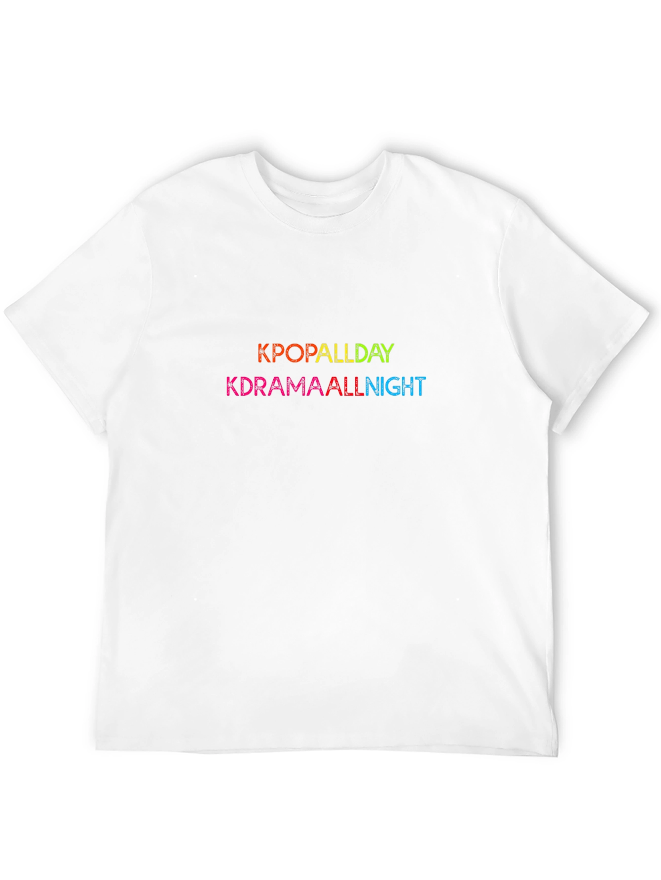 Kpop Allday Kdrama Allnight Black T-Shirt