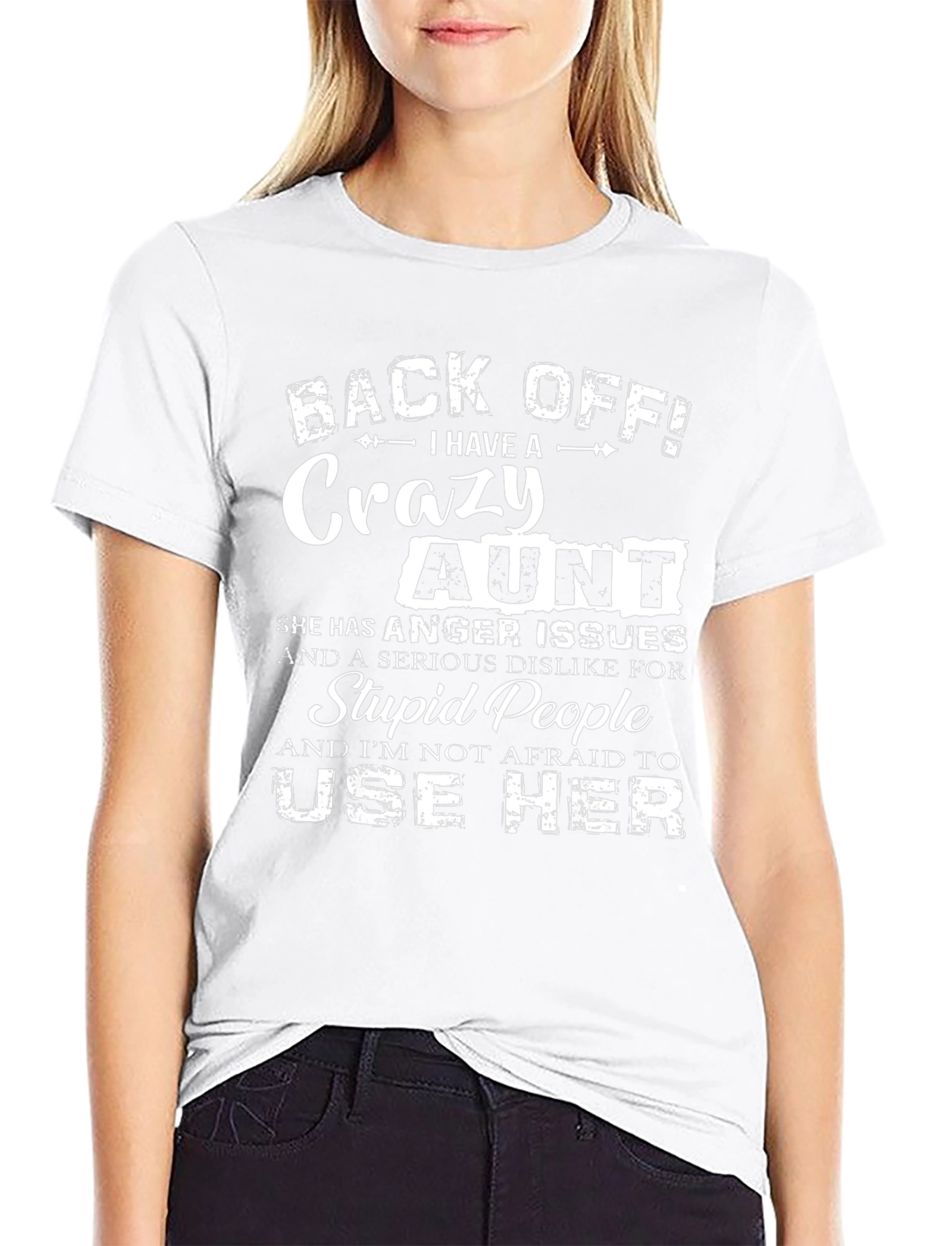 Back Off! Crazy Aunt Graphic Tee