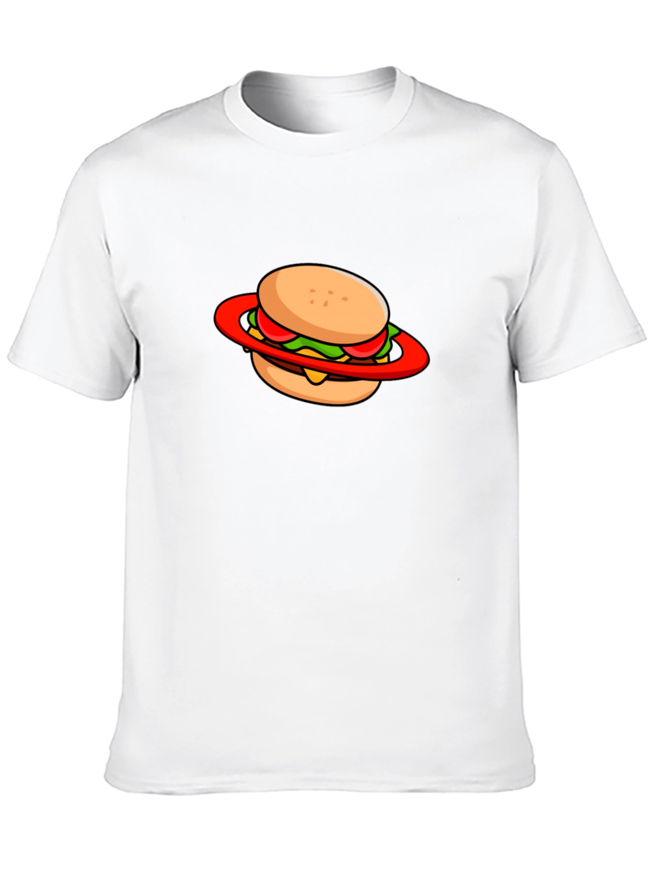 Burger Planet Graphic Tee - Black Cotton Blend