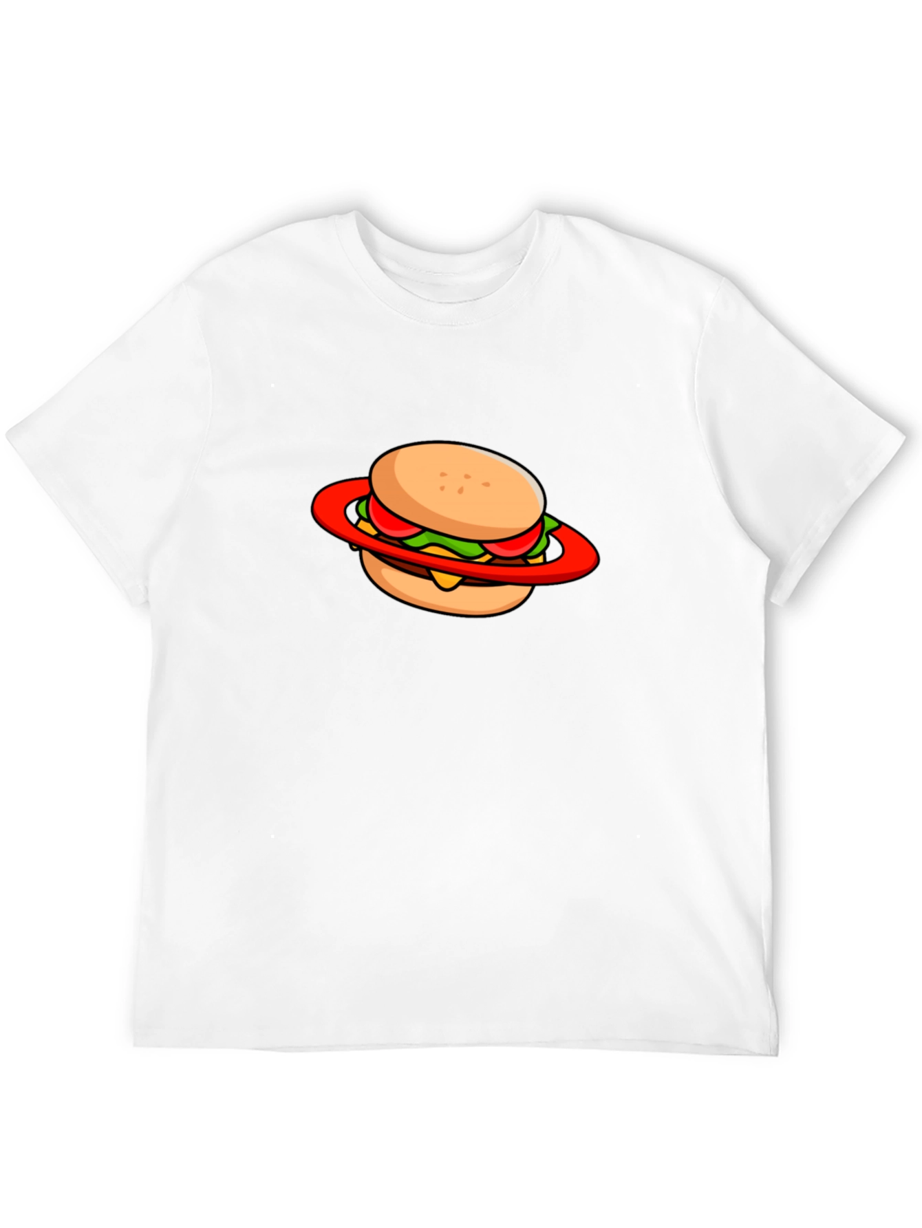 Burger Planet Graphic Tee - Black Cotton Blend