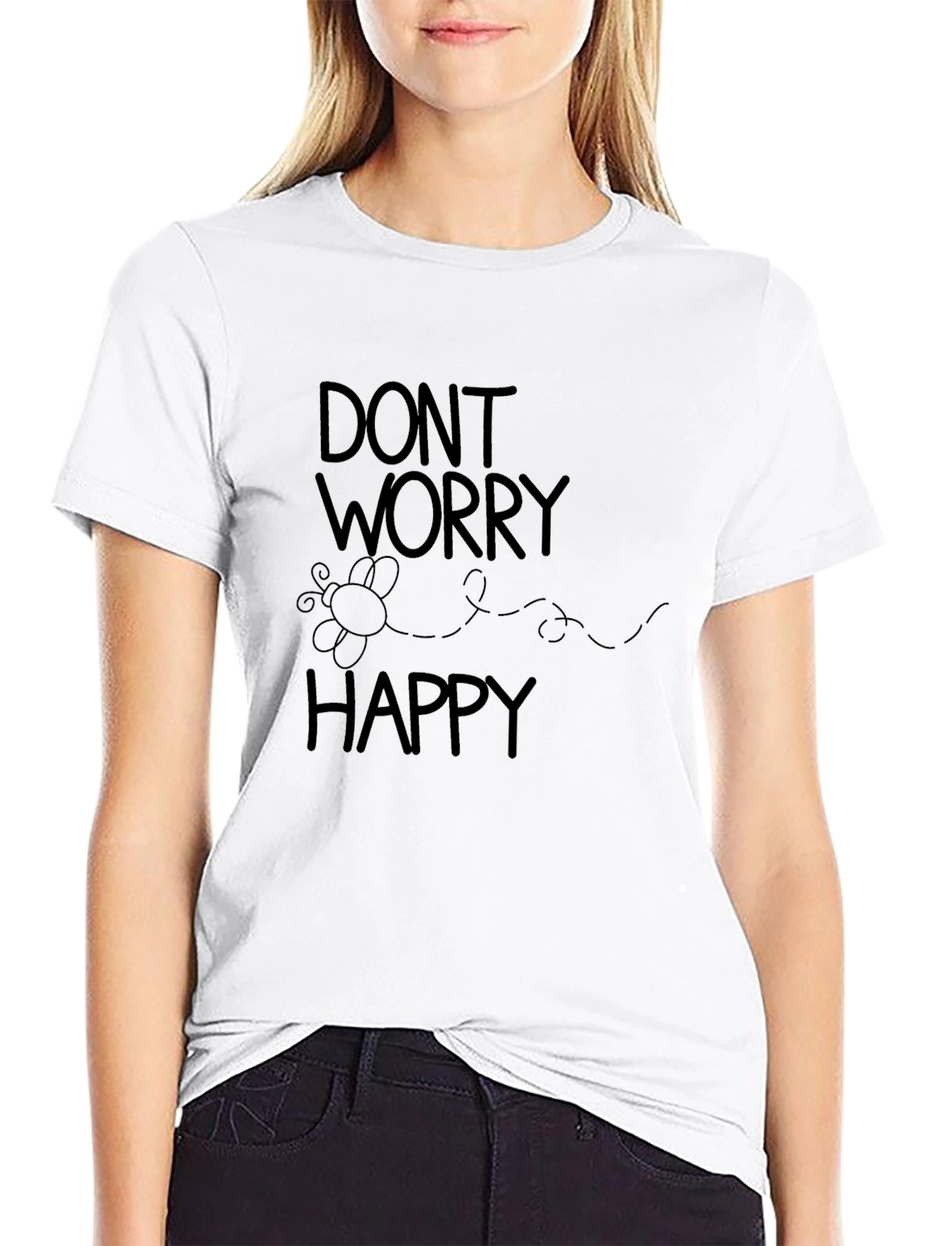 Dont Worry Bee Happy Graphic Tee