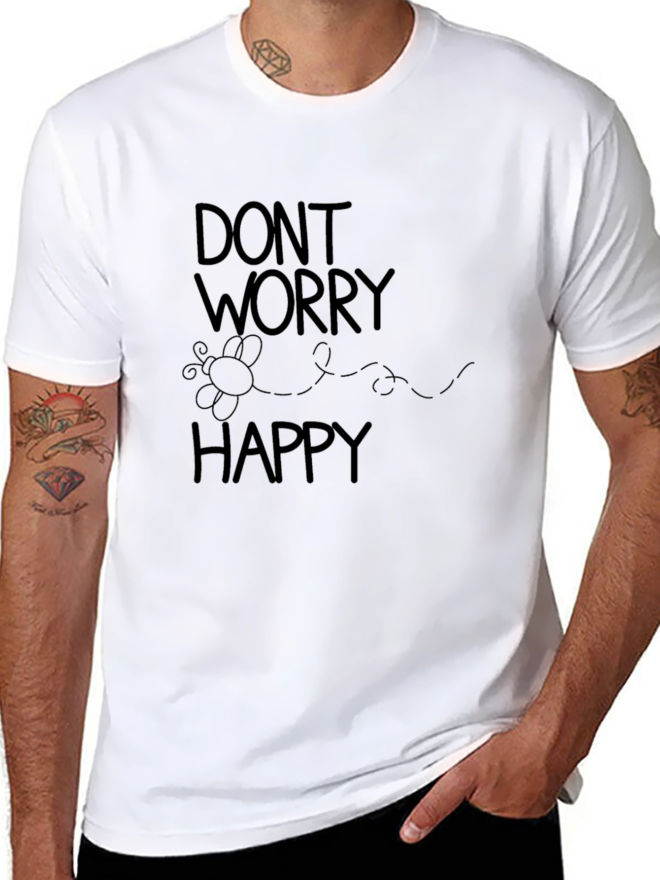 Dont Worry Bee Happy Graphic Tee