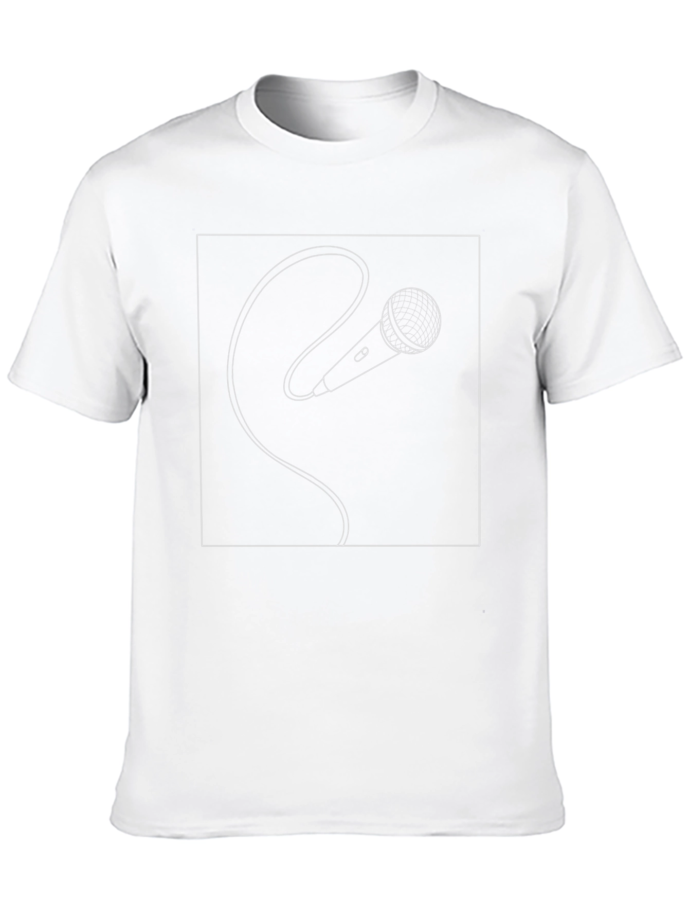 Microphone Graphic Tee - Musician Style