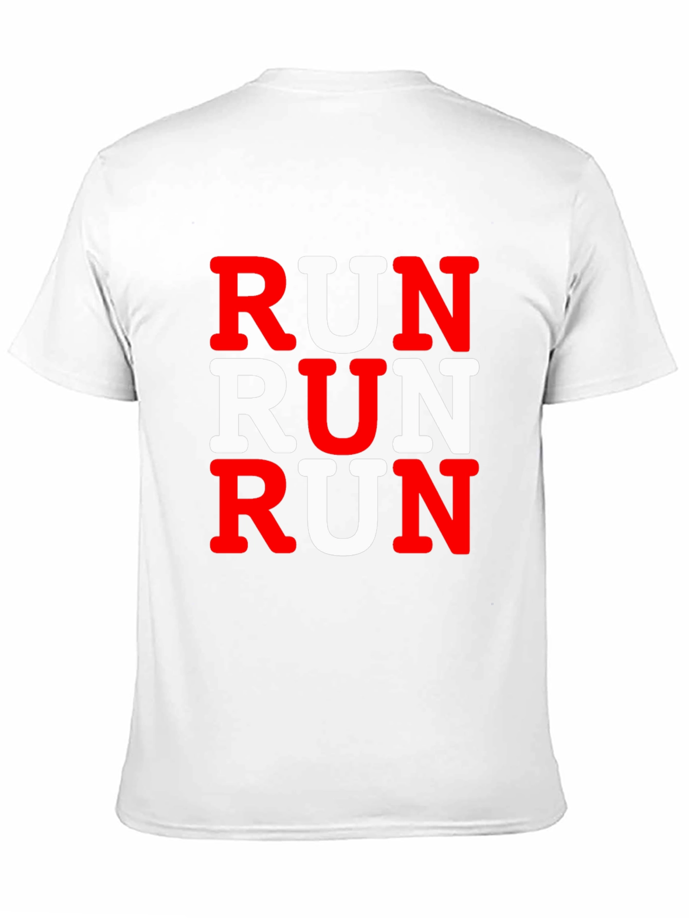 Run Graphic Print Mens Black T-Shirt