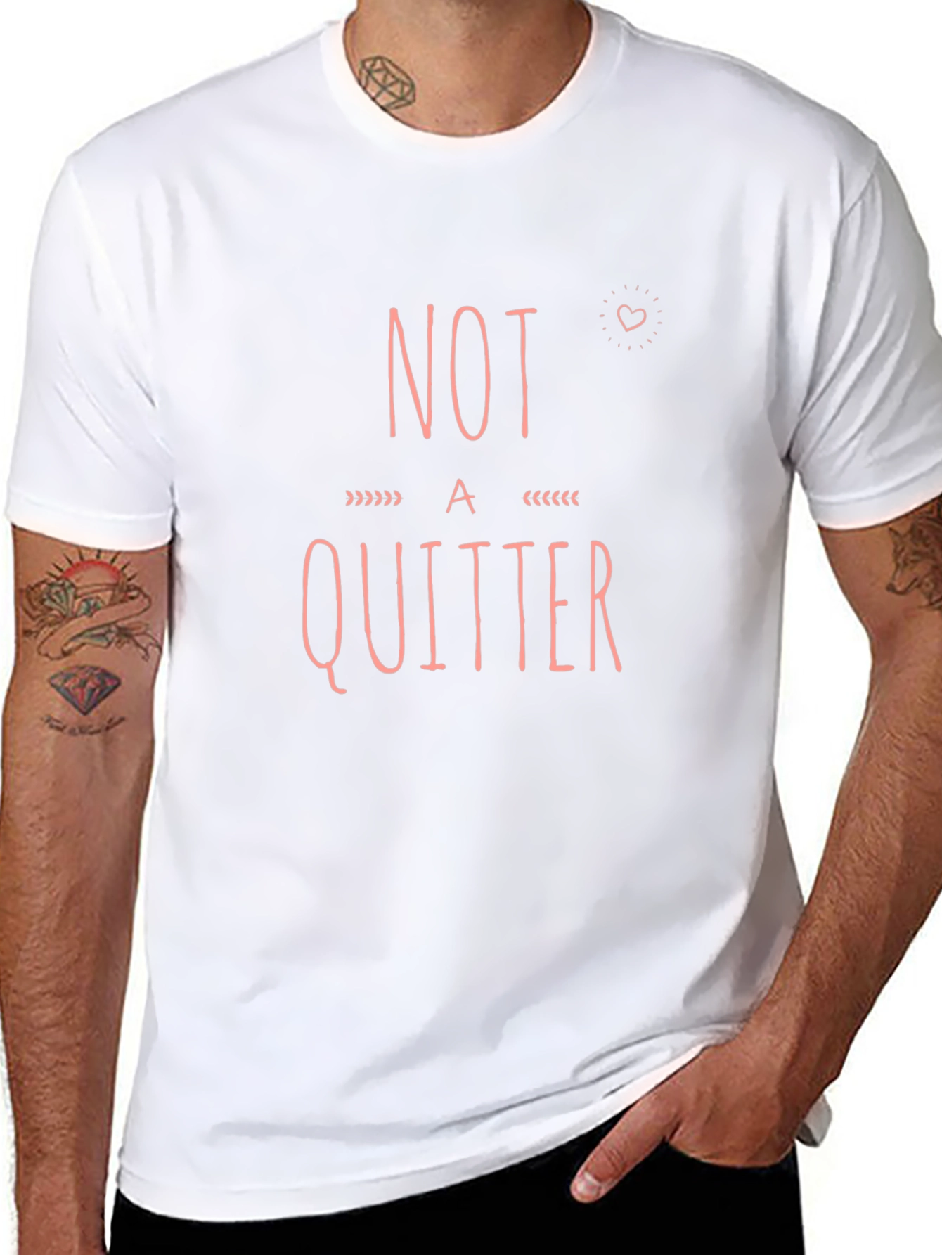 Not A Quitter Graphic Tee - Motivational T-Shirt