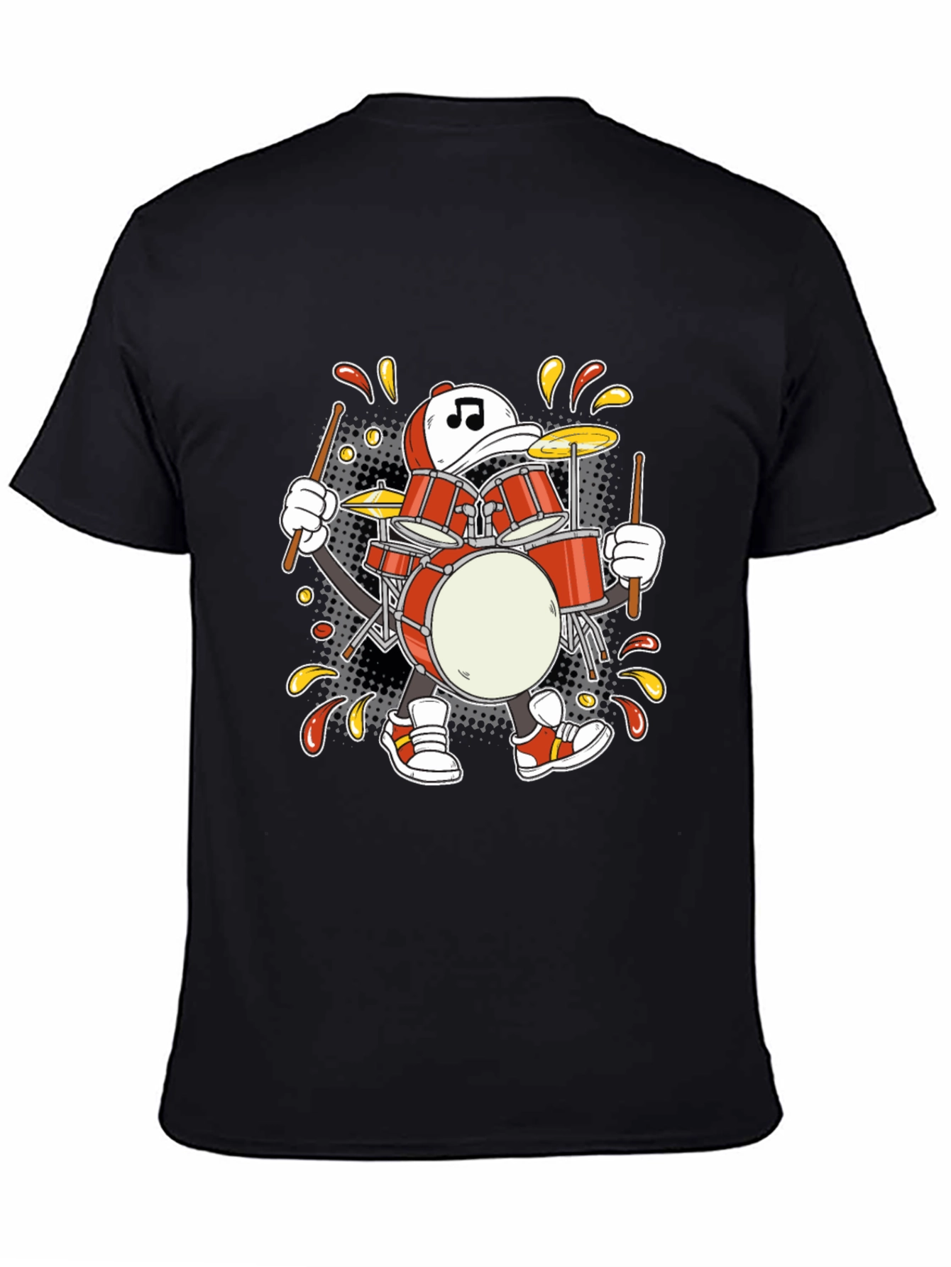 Drummer Cartoon T-Shirt