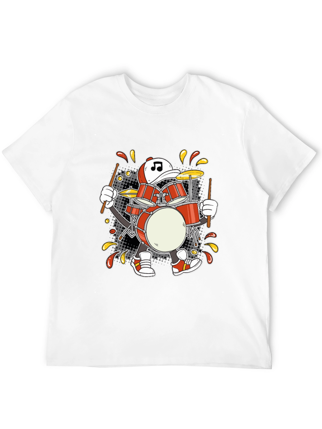 Drummer Cartoon T-Shirt