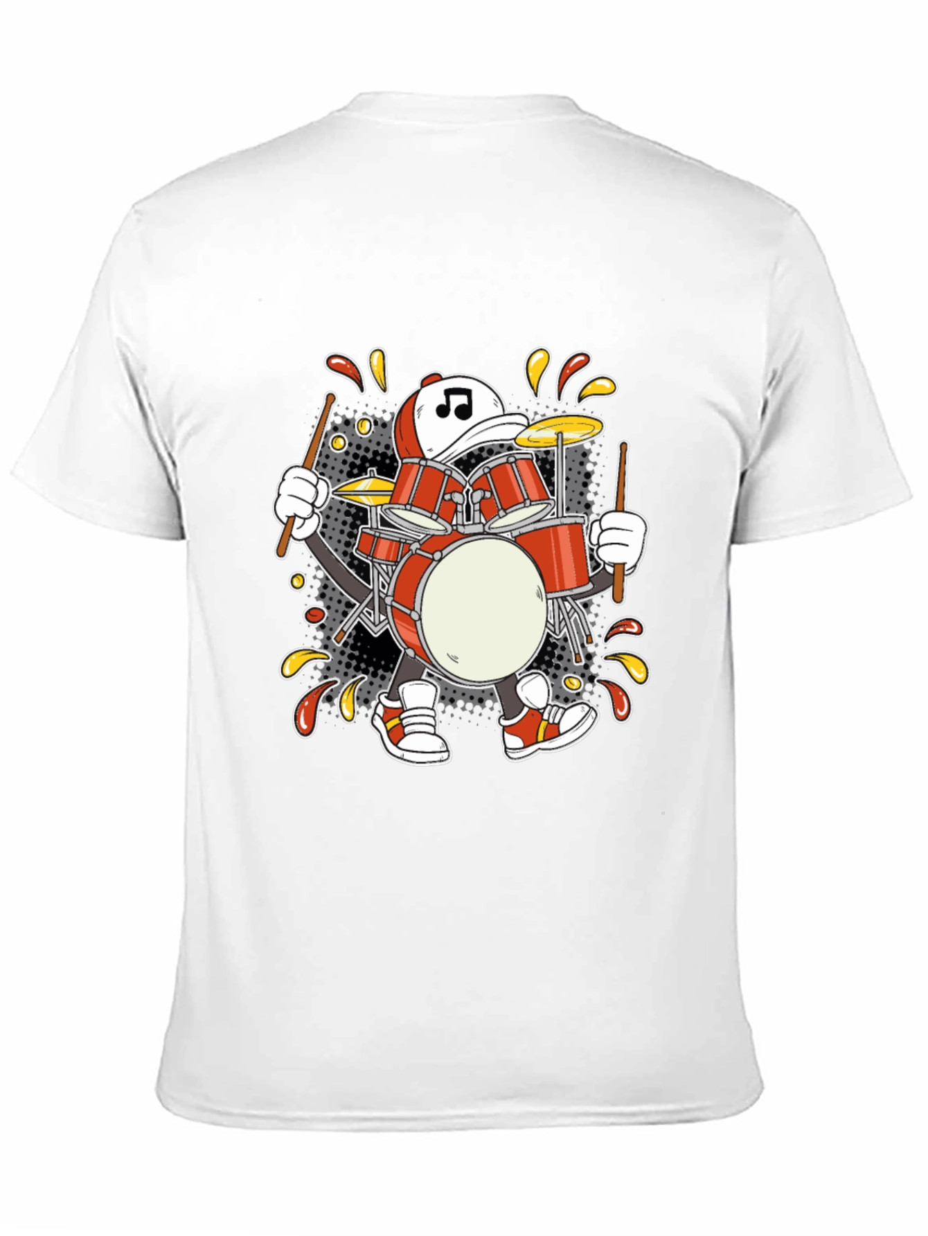 Drummer Cartoon T-Shirt